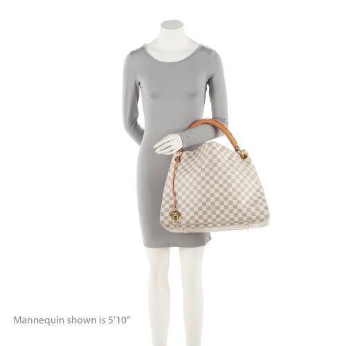 Louis Vuitton Damier Azur Artsy MM Shoulder Bag (SHF-2DoCfw)