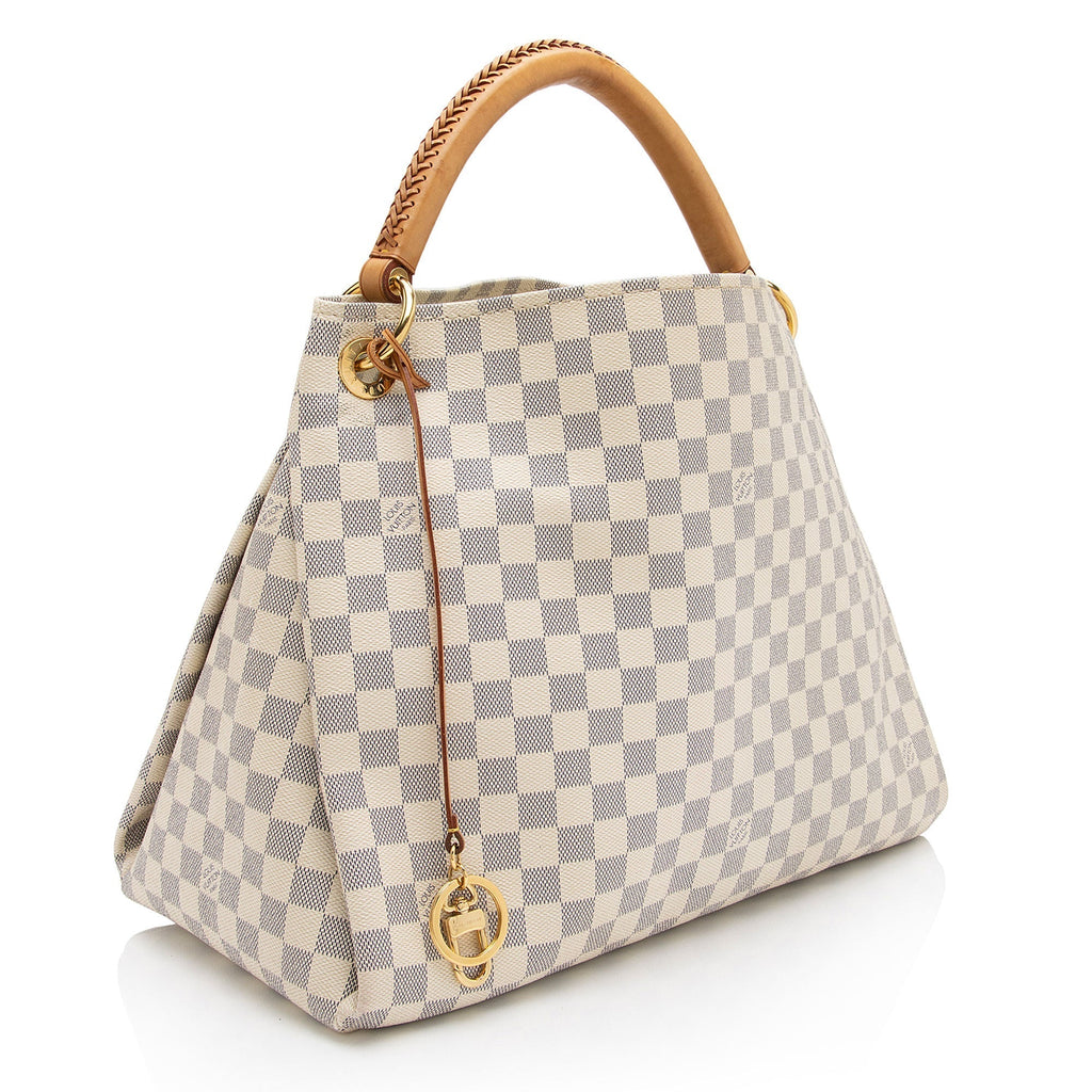 Louis Vuitton Damier Azur Artsy MM Shoulder Bag (SHF-2DoCfw)