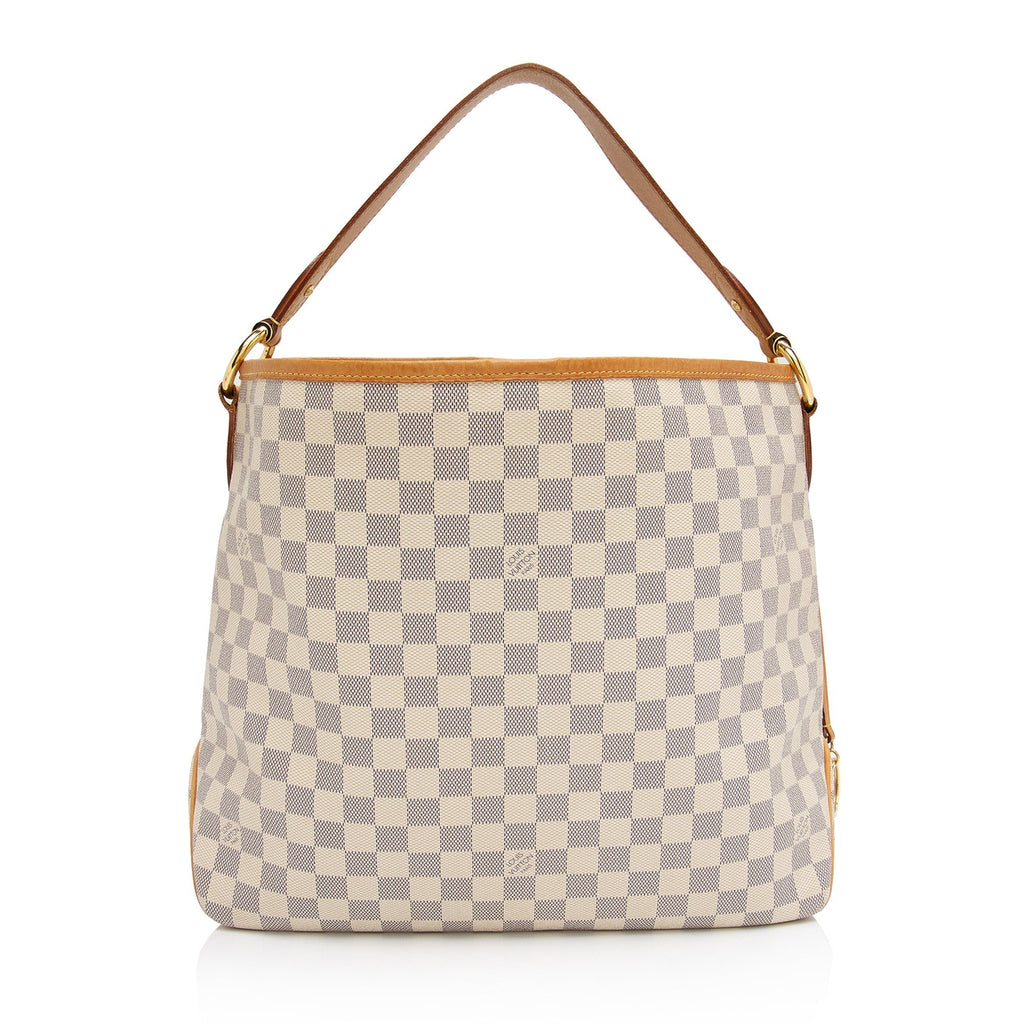 Louis Vuitton Damier Azur Delightful MM Shoulder Bag (SHF-dOaylq)