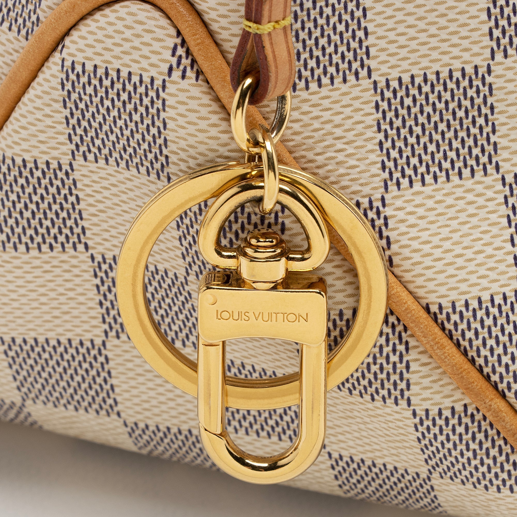 Louis Vuitton Damier Azur Delightful MM Shoulder Bag (SHF-dOaylq)