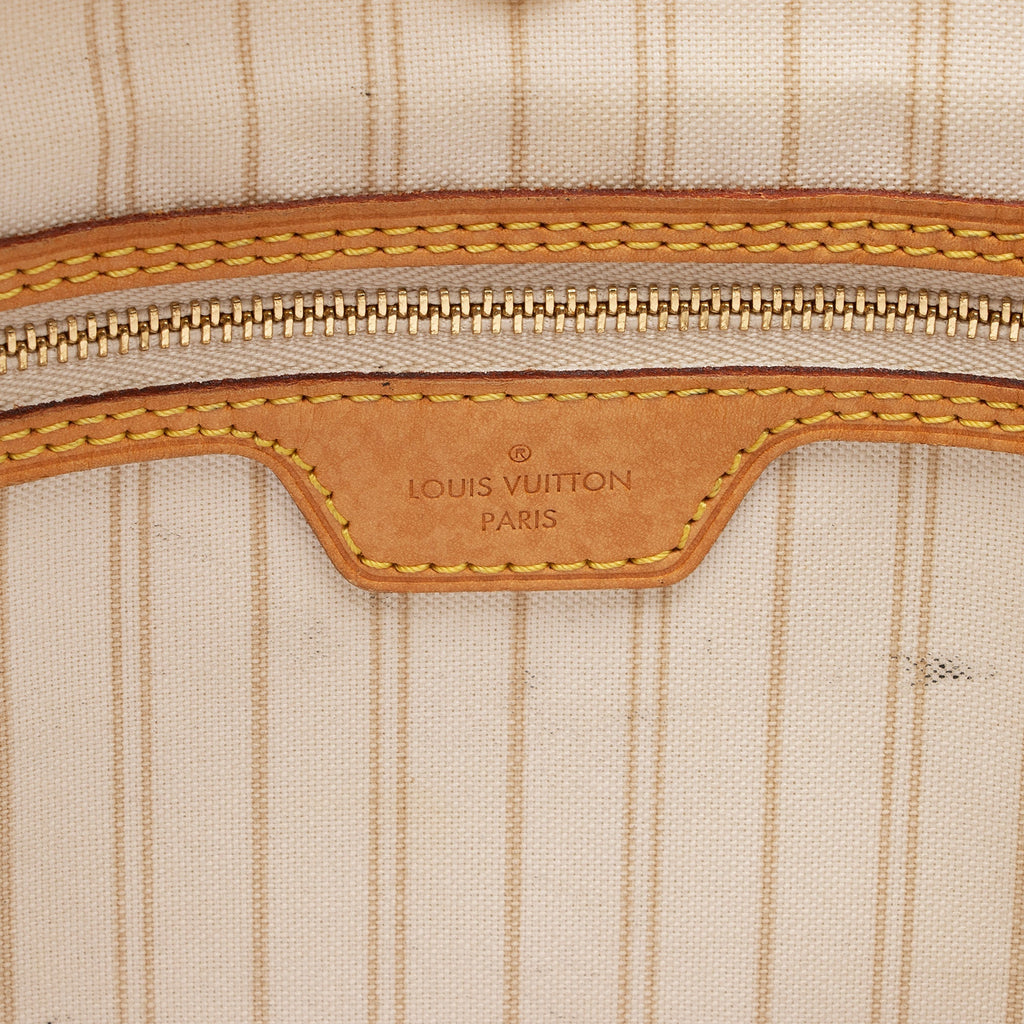 Louis Vuitton Damier Azur Delightful MM Shoulder Bag (SHF-dOaylq)