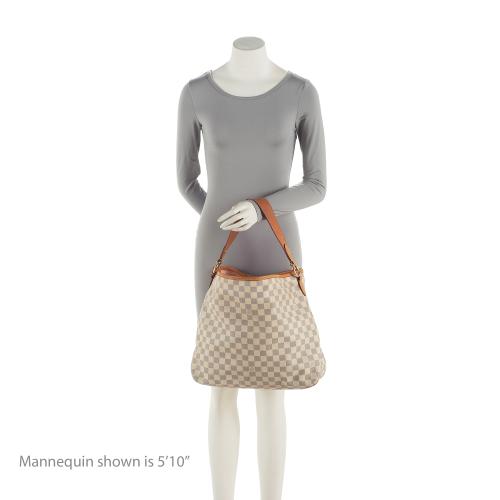 Louis Vuitton Damier Azur Delightful MM Shoulder Bag (SHF-dOaylq)