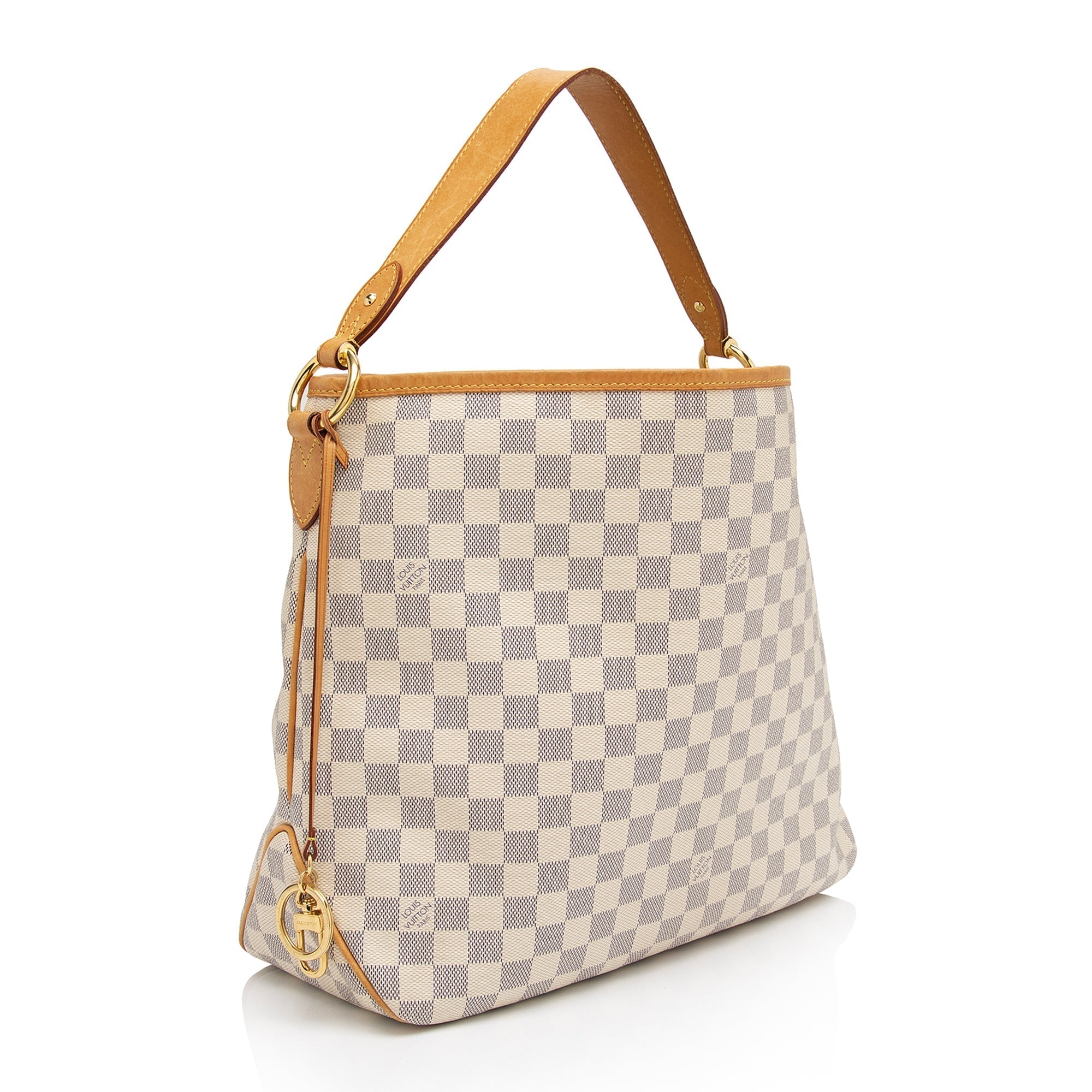 Louis Vuitton Damier Azur Delightful MM Shoulder Bag (SHF-dOaylq)