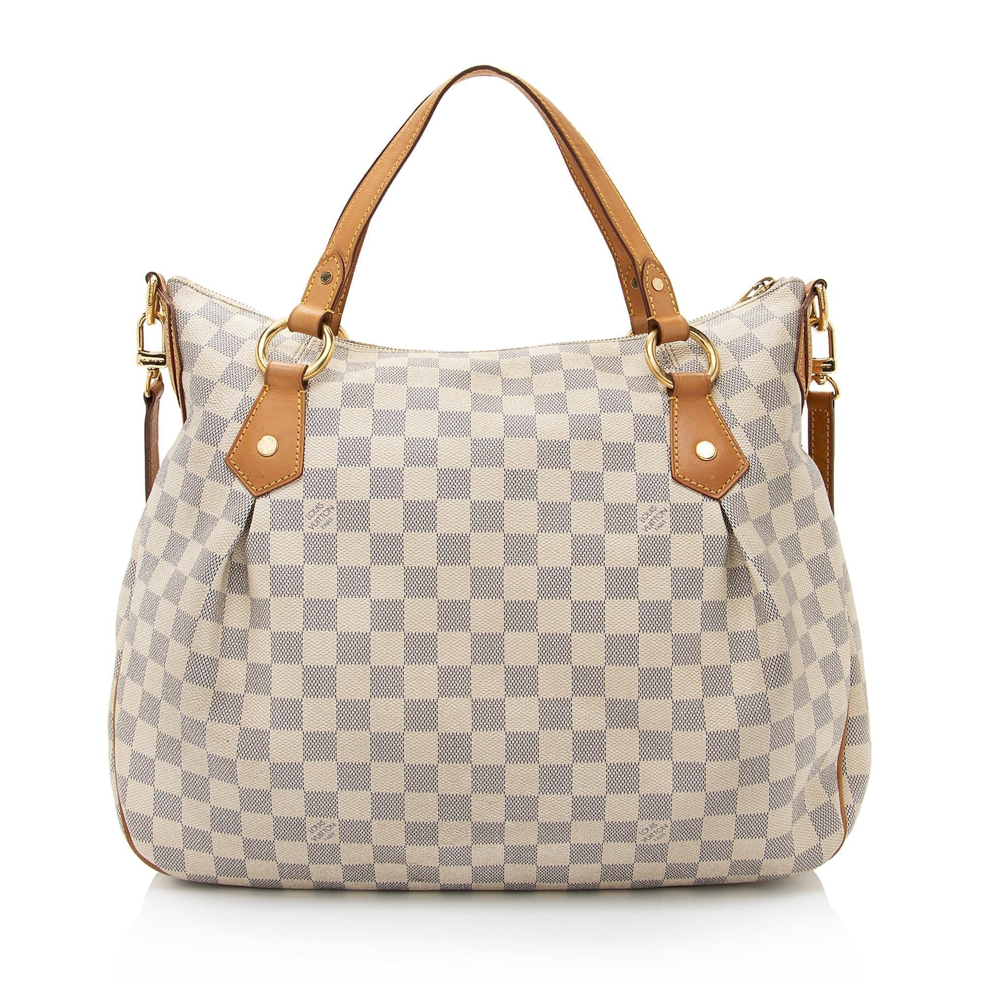 Louis Vuitton Damier Azur Evora MM Tote (SHF-0xwDLg)