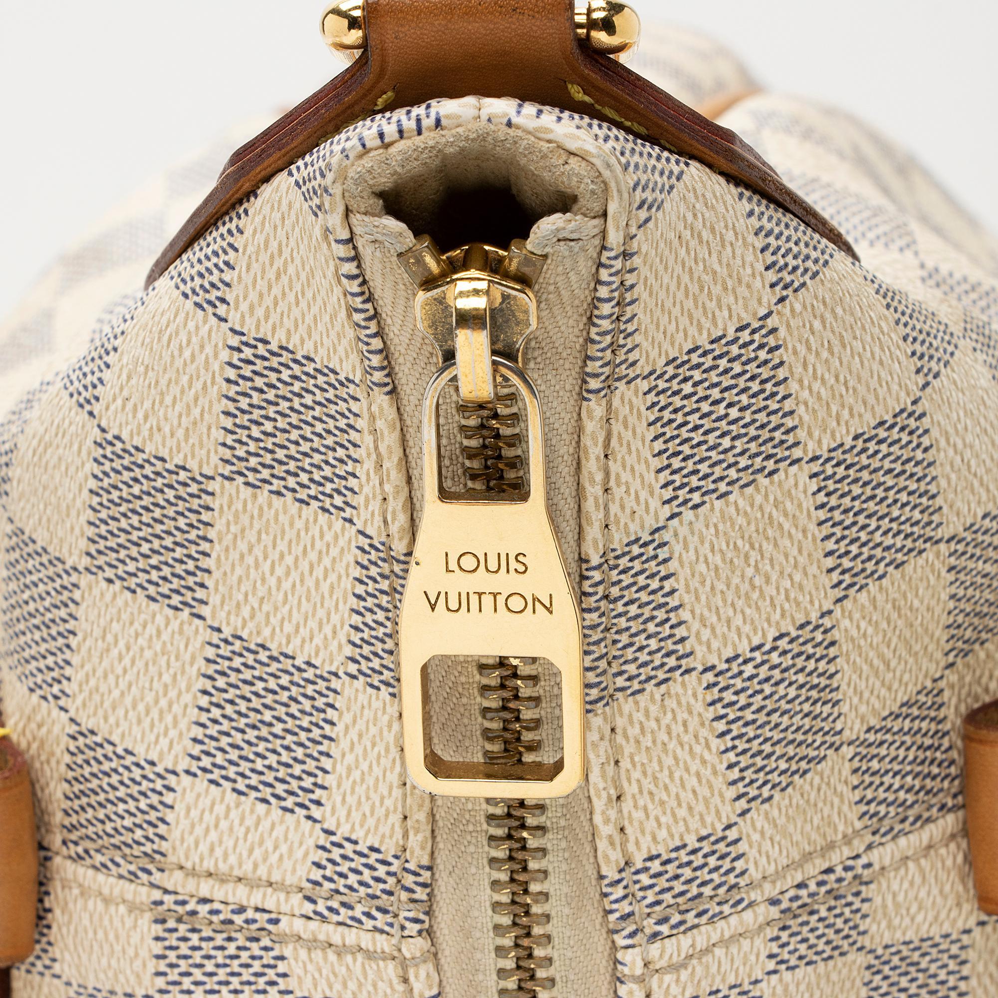 Louis Vuitton Damier Azur Evora MM Tote (SHF-0xwDLg)