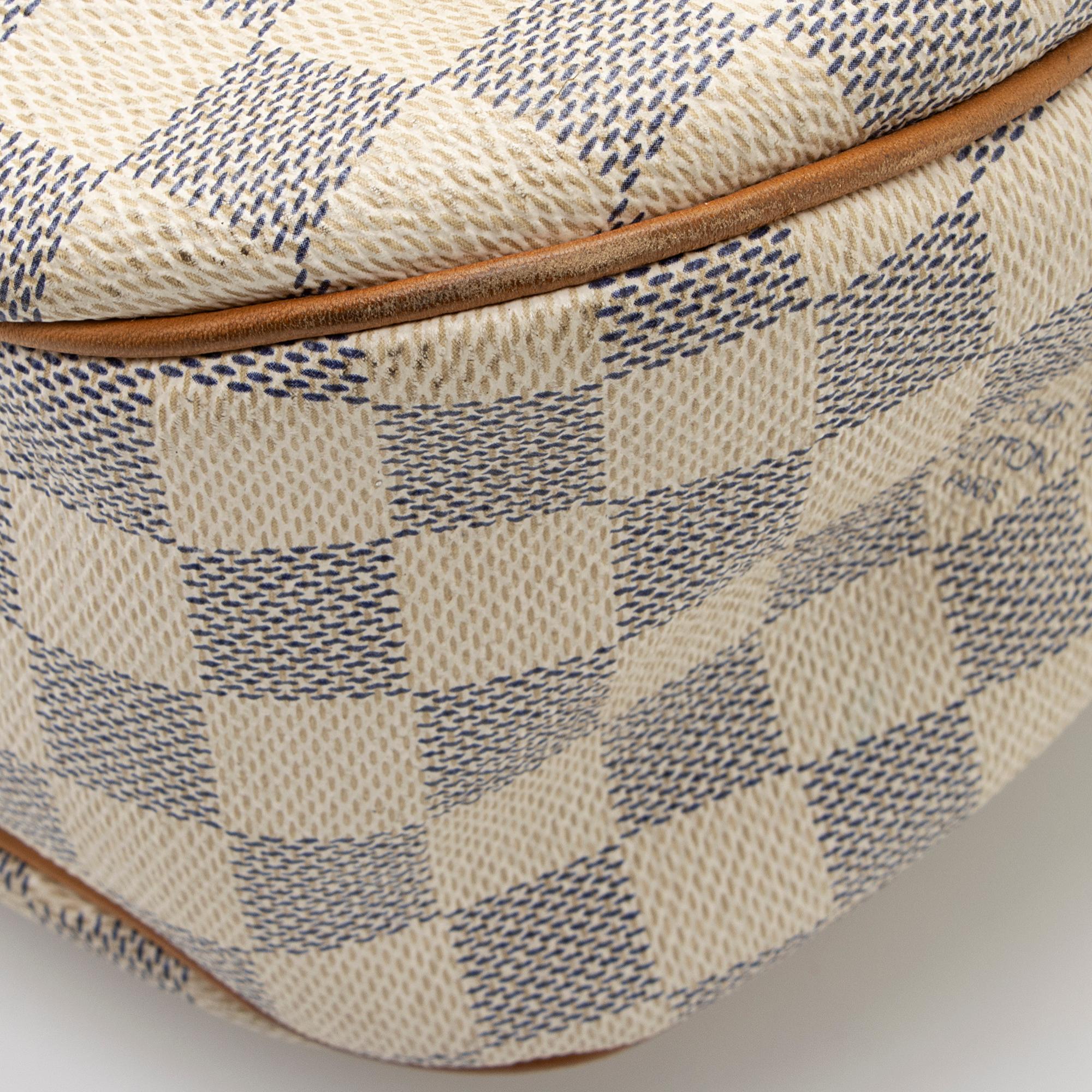 Louis Vuitton Damier Azur Evora MM Tote (SHF-0xwDLg)