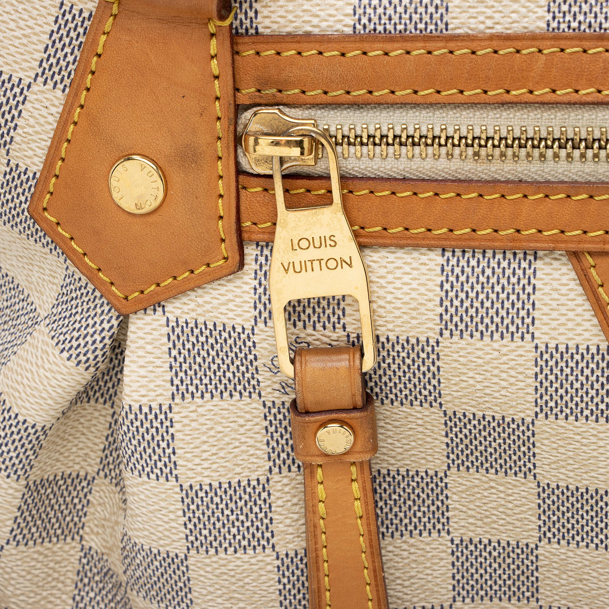 Louis Vuitton Damier Azur Evora MM Tote (SHF-0xwDLg)