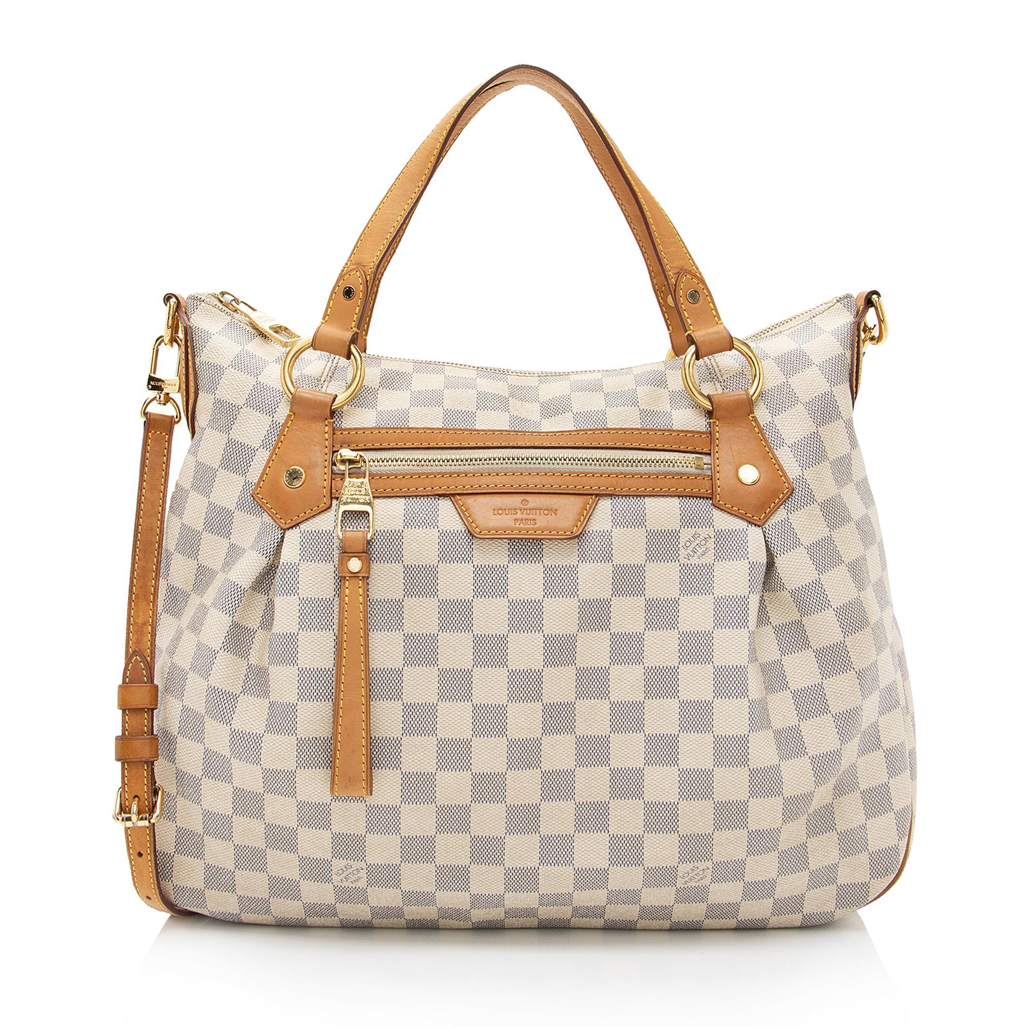 Louis Vuitton Damier Azur Evora MM Tote (SHF-0xwDLg)