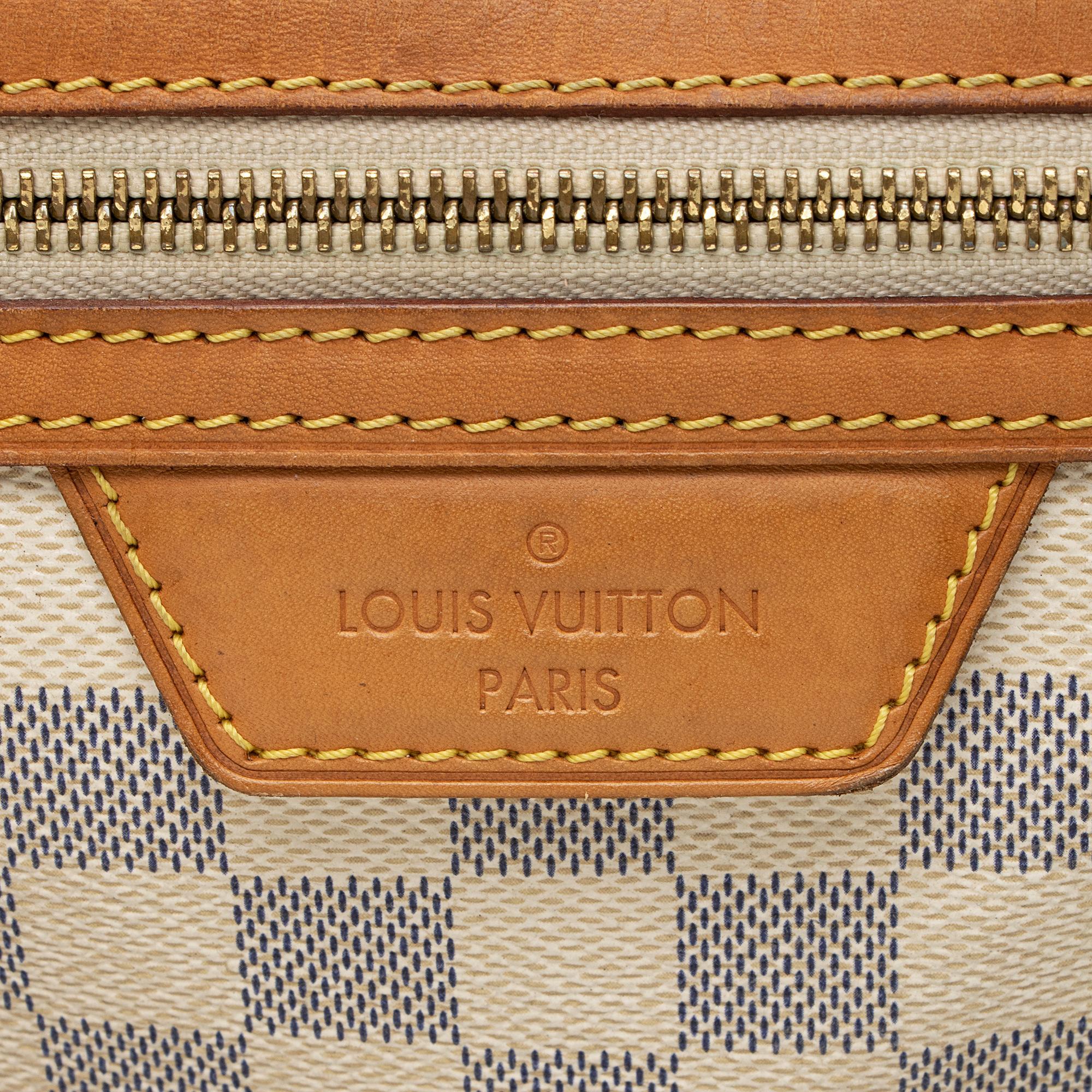 Louis Vuitton Damier Azur Evora MM Tote (SHF-0xwDLg)