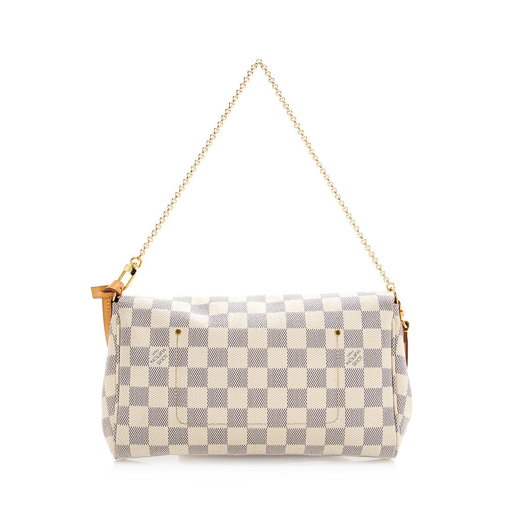Louis Vuitton Damier Azur Favorite MM Shoulder Bag (SHF-20306)