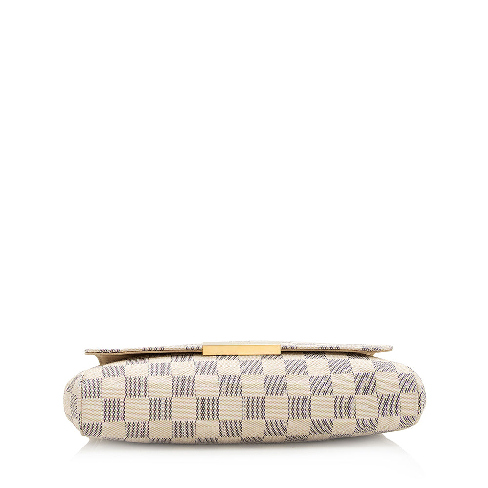 Louis Vuitton Damier Azur Favorite MM Shoulder Bag (SHF-20306)
