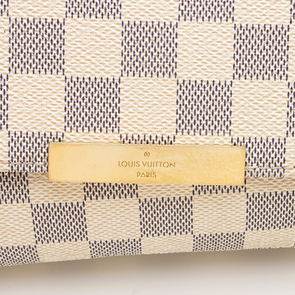 Louis Vuitton Damier Azur Favorite MM Shoulder Bag (SHF-20306)