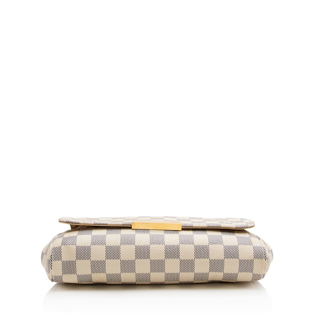 Louis Vuitton Damier Azur Favorite MM Shoulder Bag (SHF-22009)