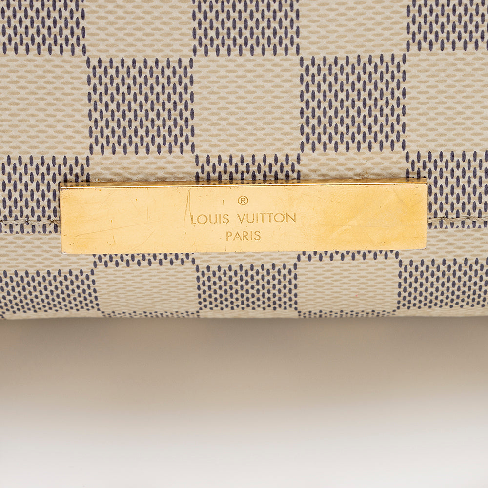 Louis Vuitton Damier Azur Favorite MM Shoulder Bag (SHF-22009)