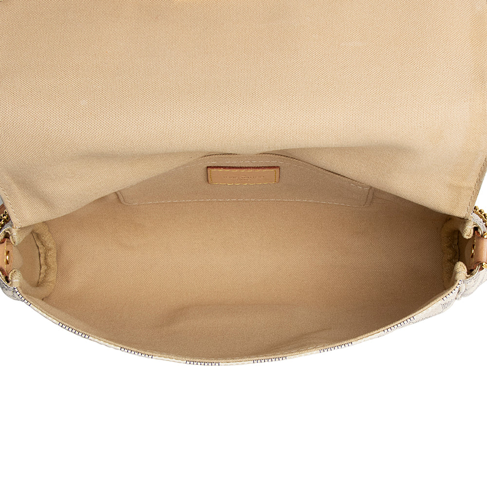 Louis Vuitton Damier Azur Favorite MM Shoulder Bag (SHF-22009)
