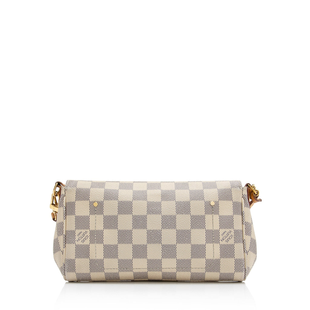 Louis Vuitton Damier Azur Favorite MM Shoulder Bag (SHF-Qu1qkL)