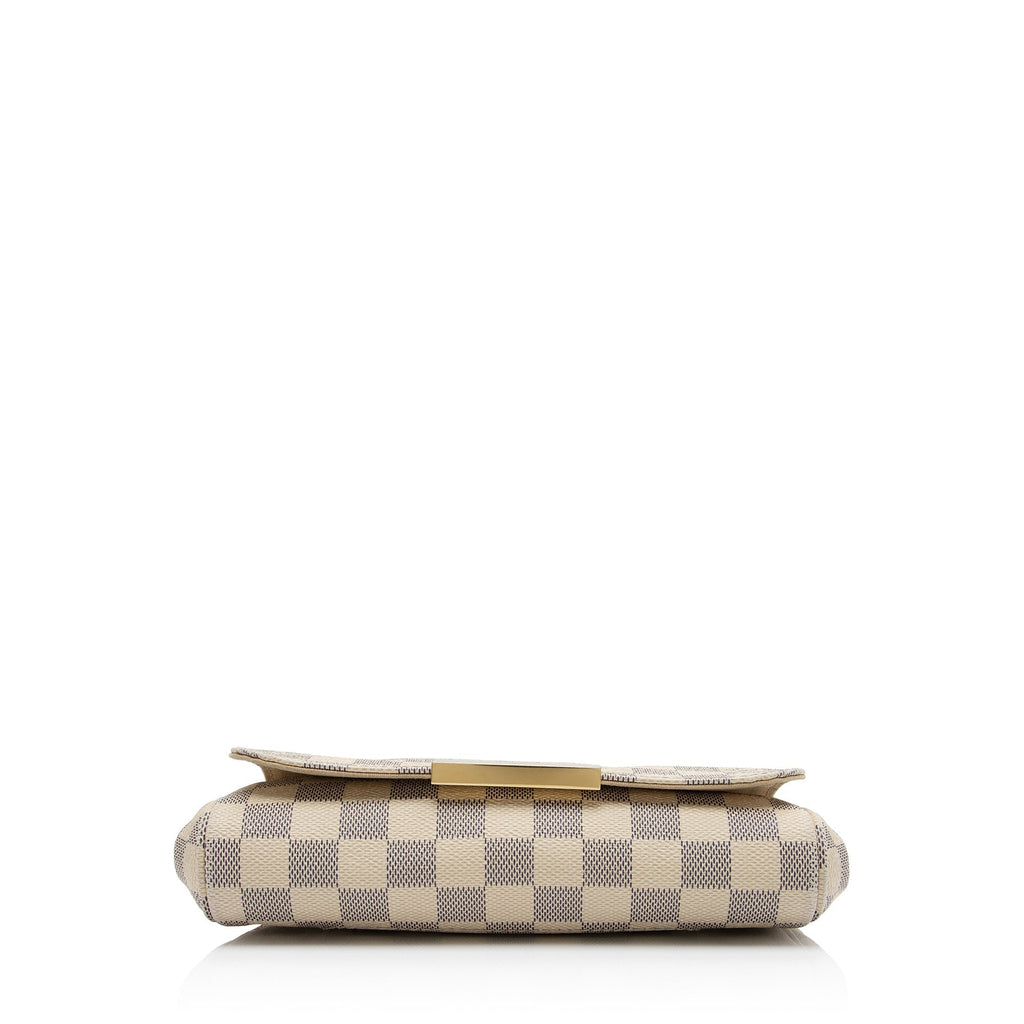Louis Vuitton Damier Azur Favorite MM Shoulder Bag (SHF-Qu1qkL)