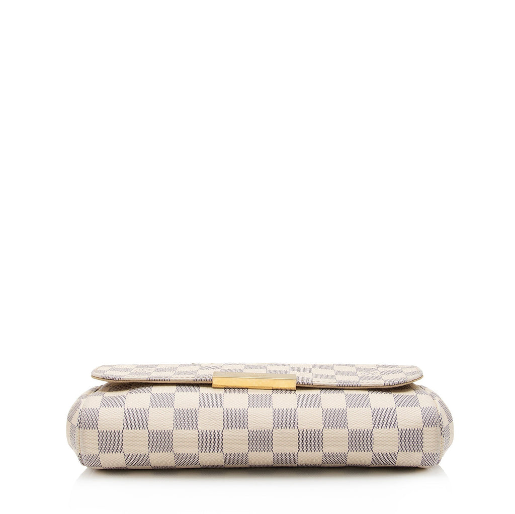 Louis Vuitton Damier Azur Favorite MM Shoulder Bag (SHF-juX6f7)