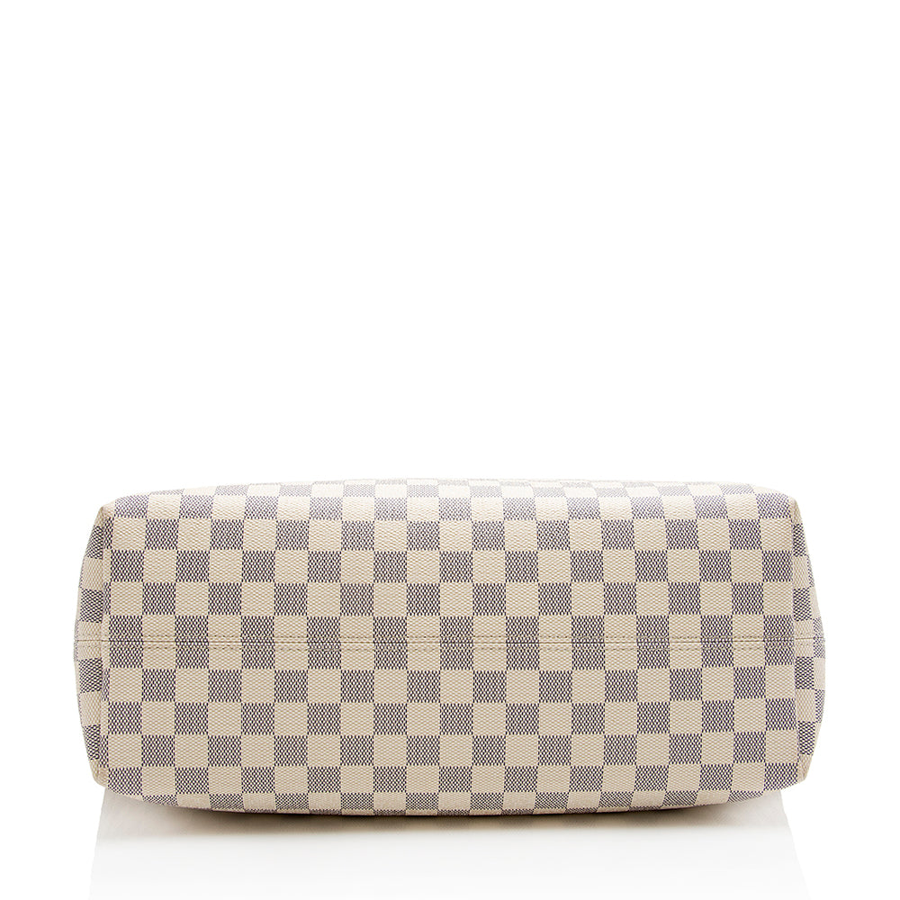 Louis Vuitton Damier Azur Graceful MM Hobo (SHF-21753)