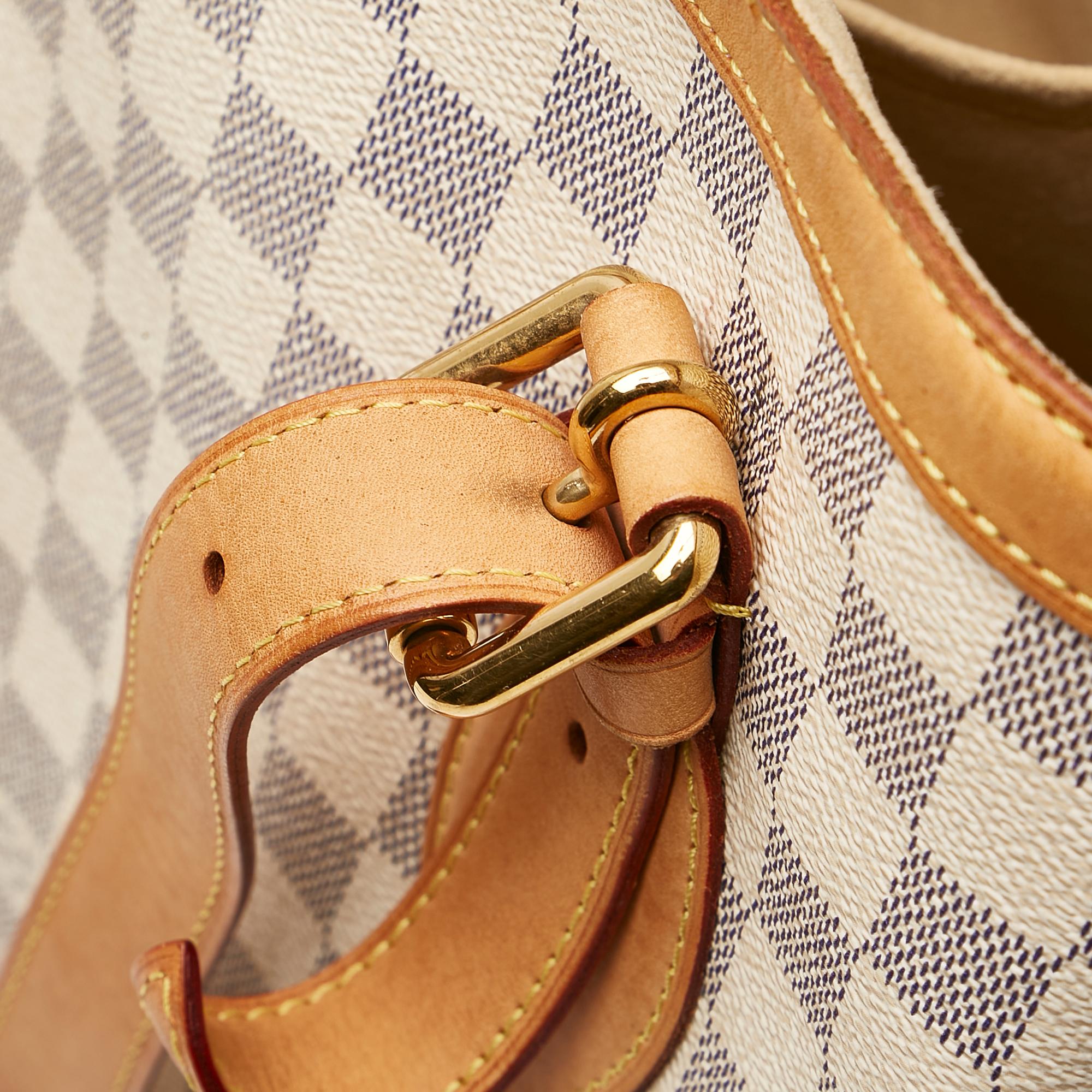 Louis Vuitton Damier Azur Hampstead MM (SHG-35904)