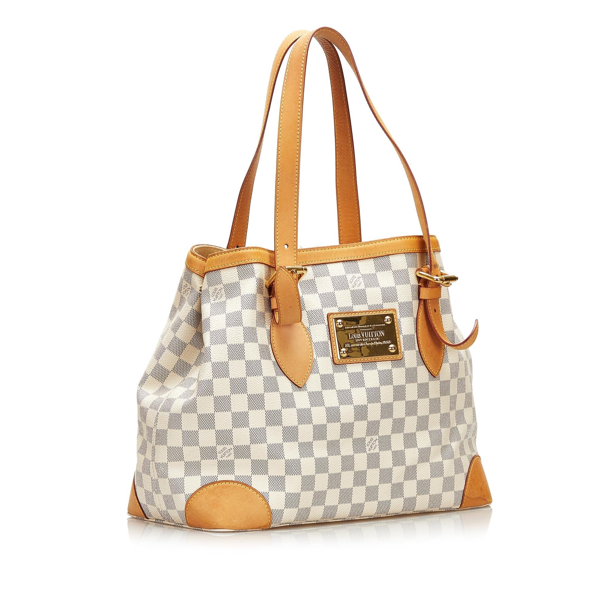 Louis Vuitton Damier Azur Hampstead MM (SHG-35904)