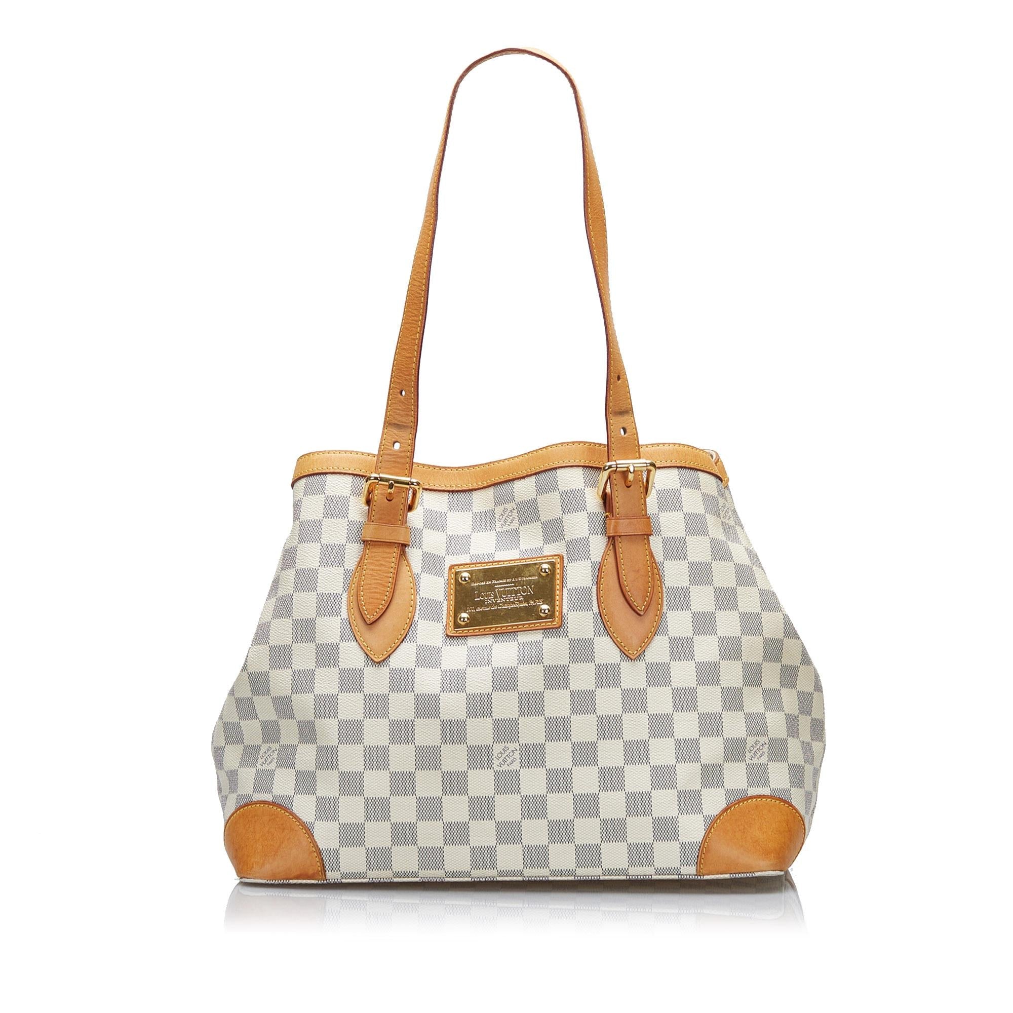 Louis Vuitton Damier Azur Hampstead MM (SHG-MyQyyF)