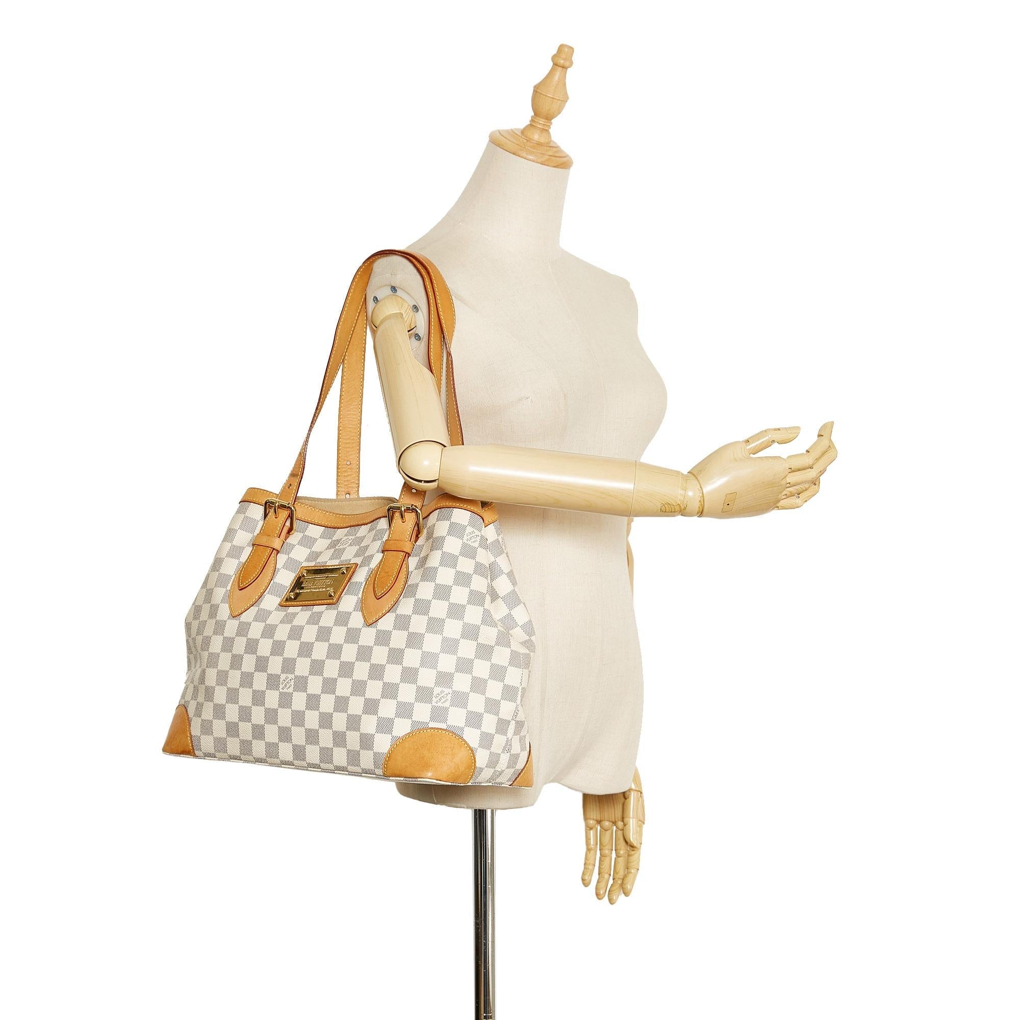 Louis Vuitton Damier Azur Hampstead MM (SHG-MyQyyF)