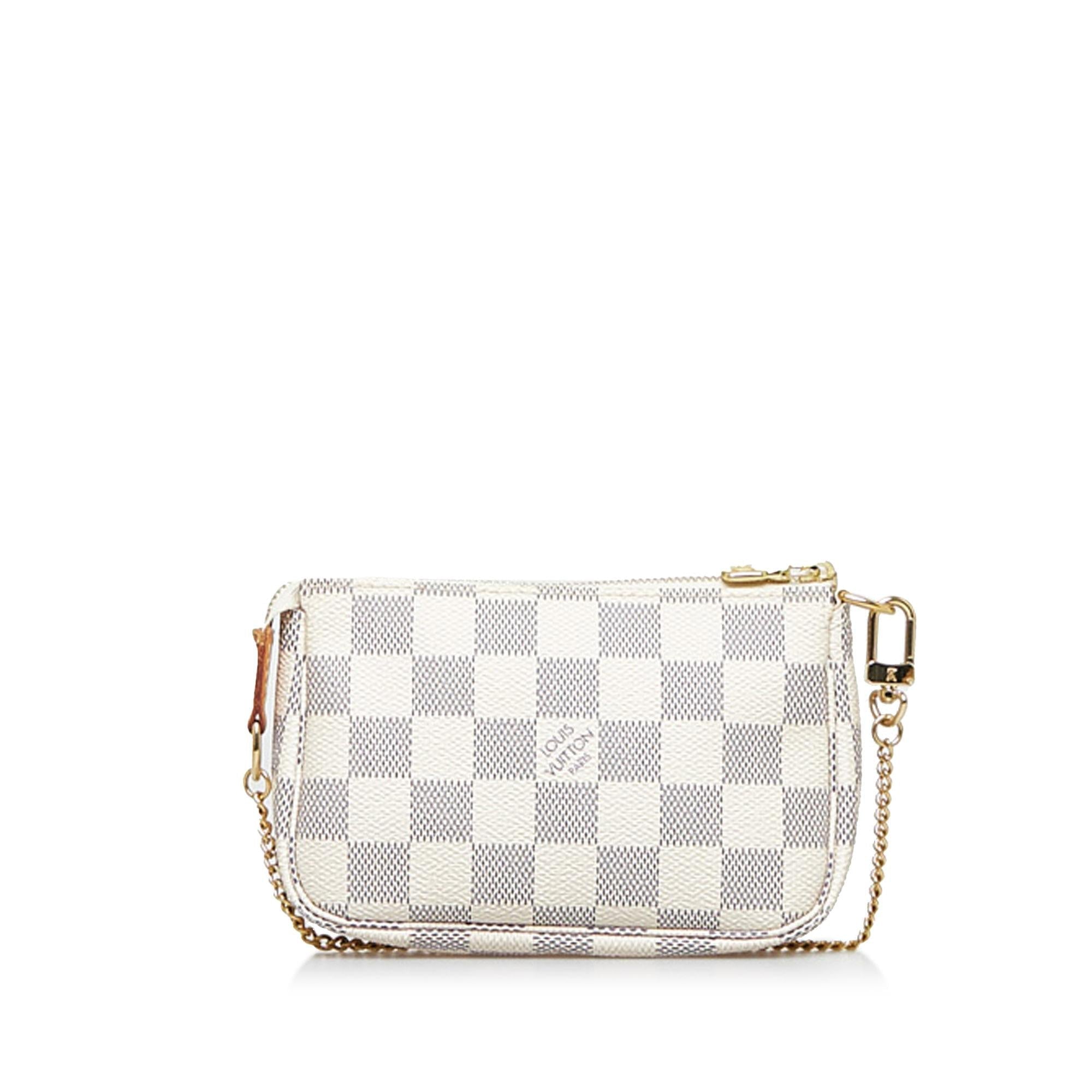 Louis Vuitton Damier Azur Mini Pochette Accessoire (SHG-7ah3SS)