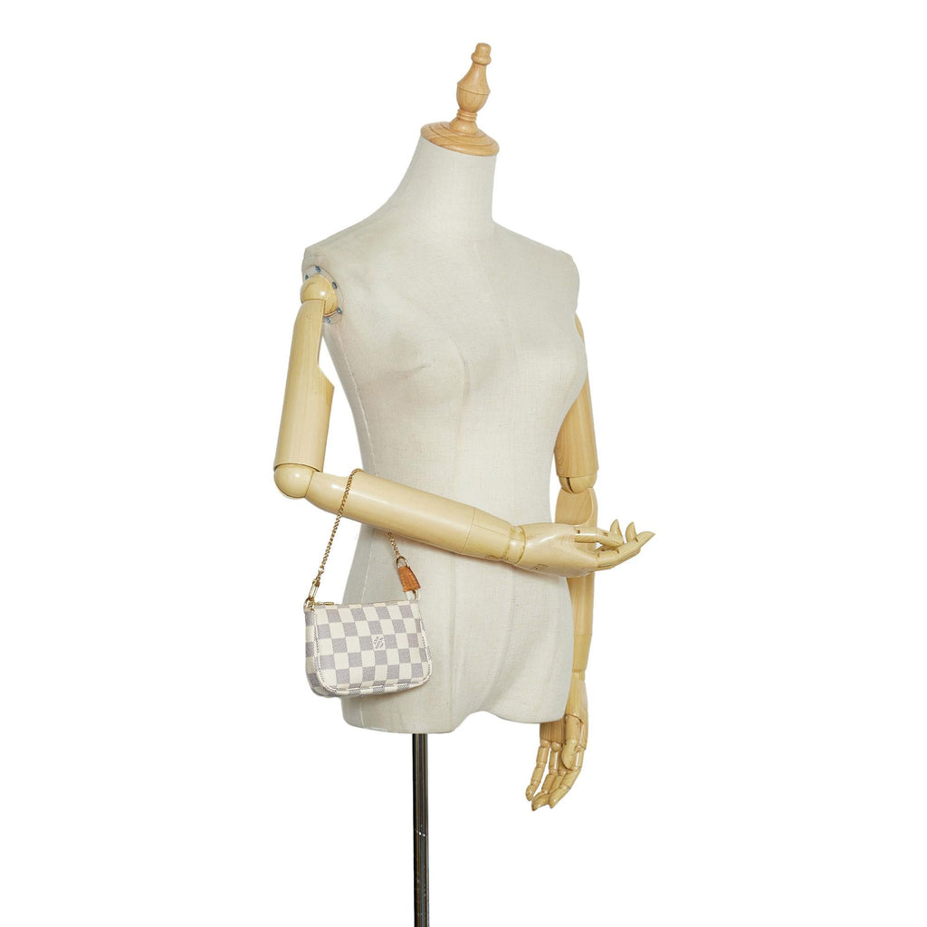 Louis Vuitton Damier Azur Mini Pochette Accessoire (SHG-7ah3SS)