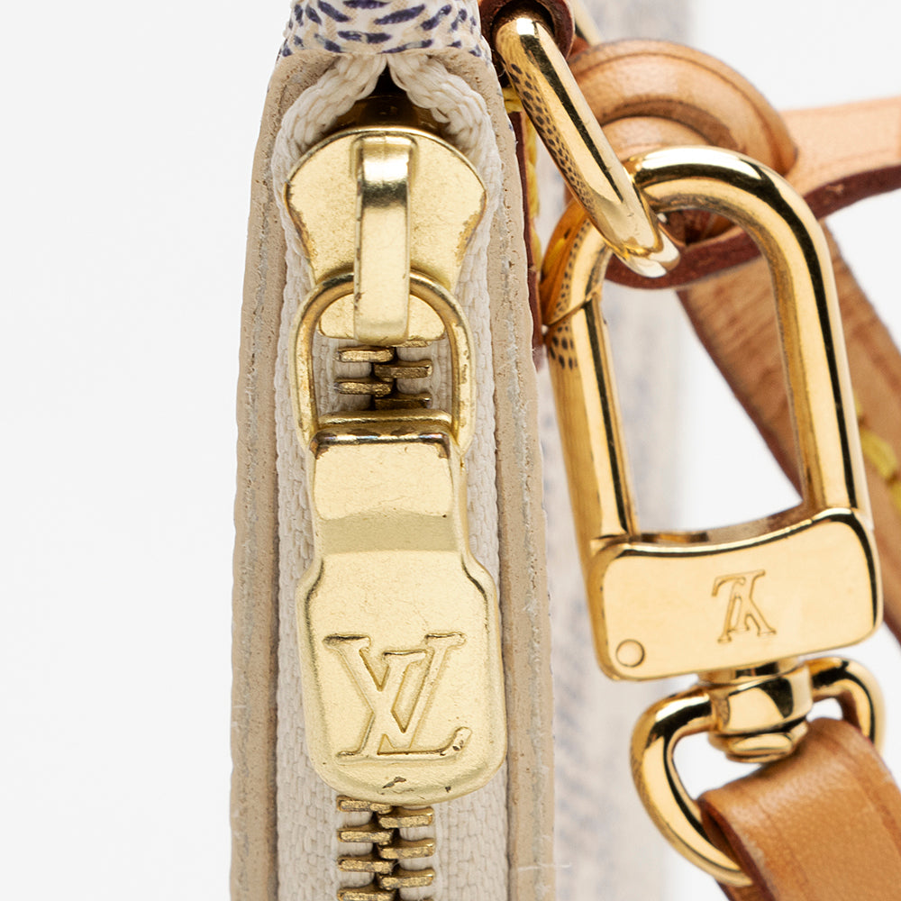 Louis Vuitton Damier Azur Neverfull MM Pochette (SHF-21590)