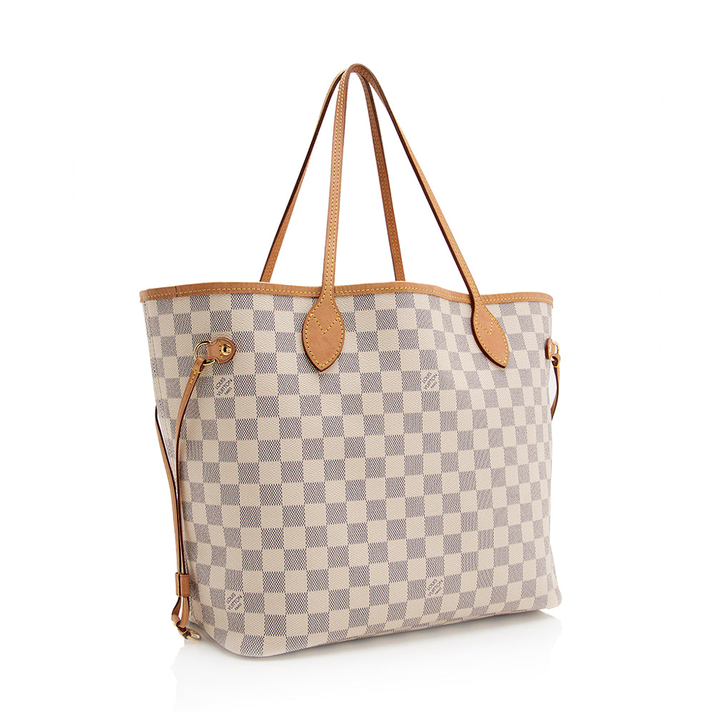 Louis Vuitton Damier Azur Neverfull MM Tote (SHF-20038)