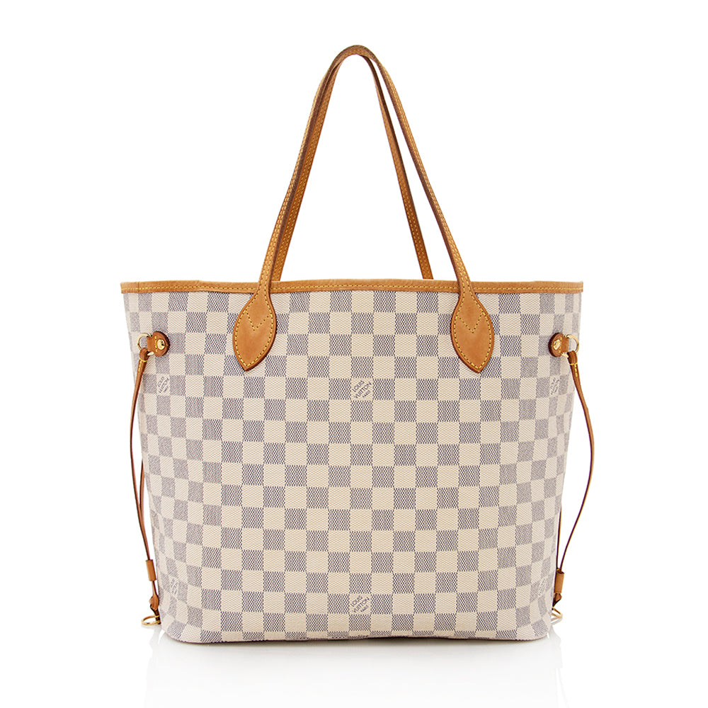 Louis Vuitton Damier Azur Neverfull MM Tote (SHF-20798)