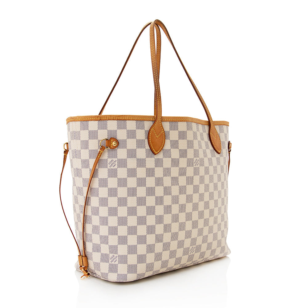 Louis Vuitton Damier Azur Neverfull MM Tote (SHF-20798)