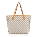 Louis Vuitton Damier Azur Neverfull MM Tote (SHF-oqv6hs)