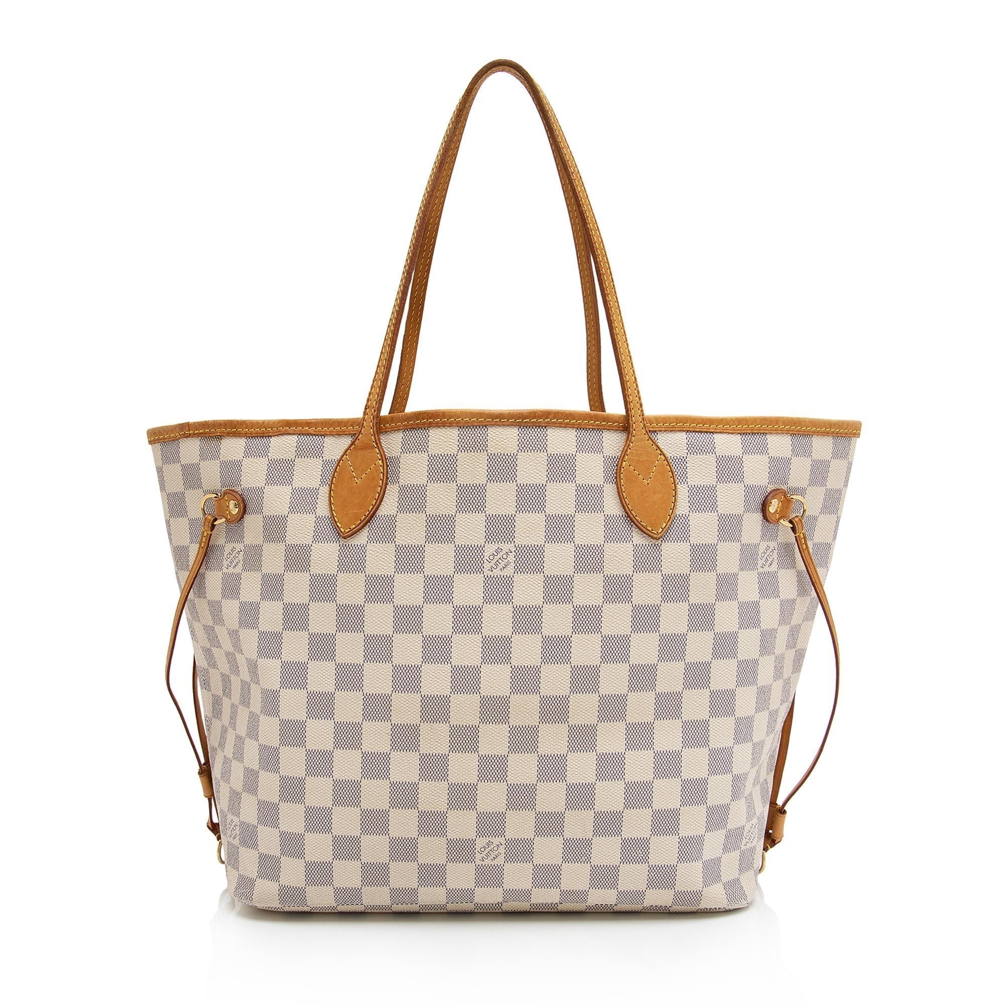 Louis Vuitton Damier Azur Neverfull MM Tote (SHF-bsFsnX)