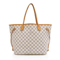 Louis Vuitton Damier Azur Neverfull MM Tote (SHF-bsFsnX)