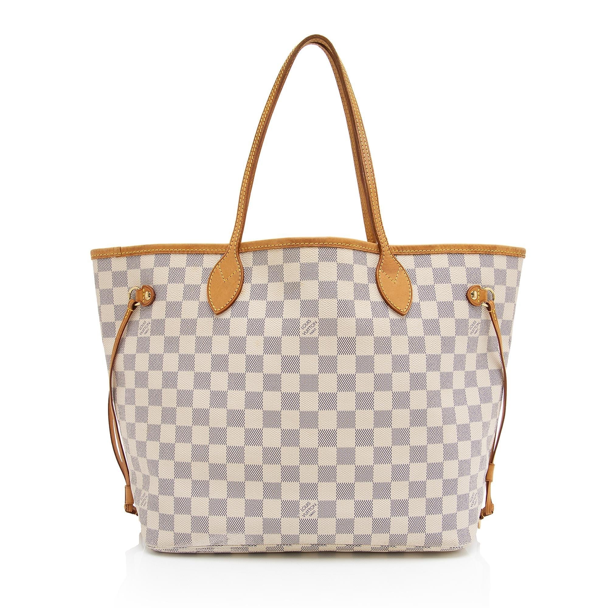 Louis Vuitton Damier Azur Neverfull MM Tote (SHF-bsFsnX)