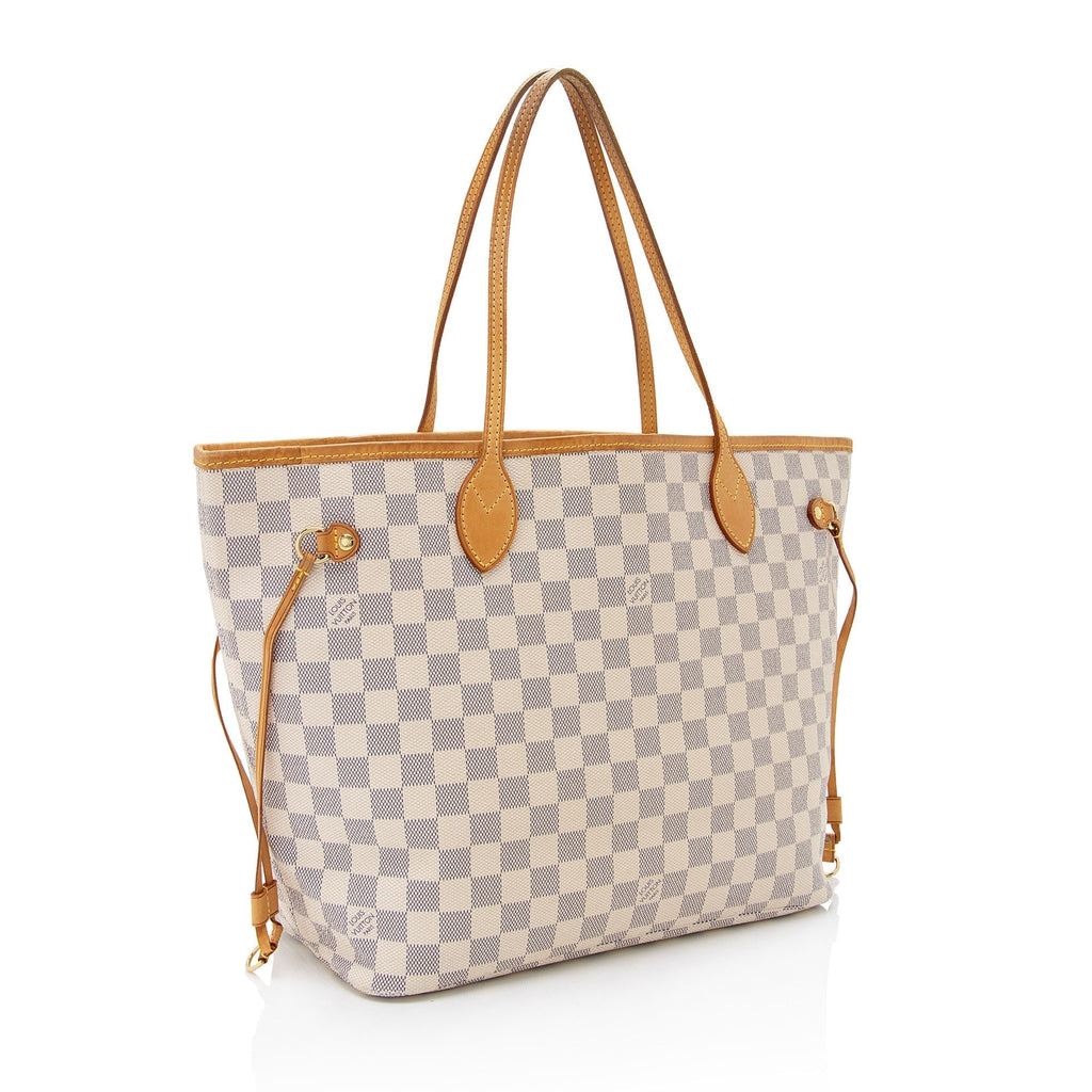Louis Vuitton Damier Azur Neverfull MM Tote (SHF-VT8izz)