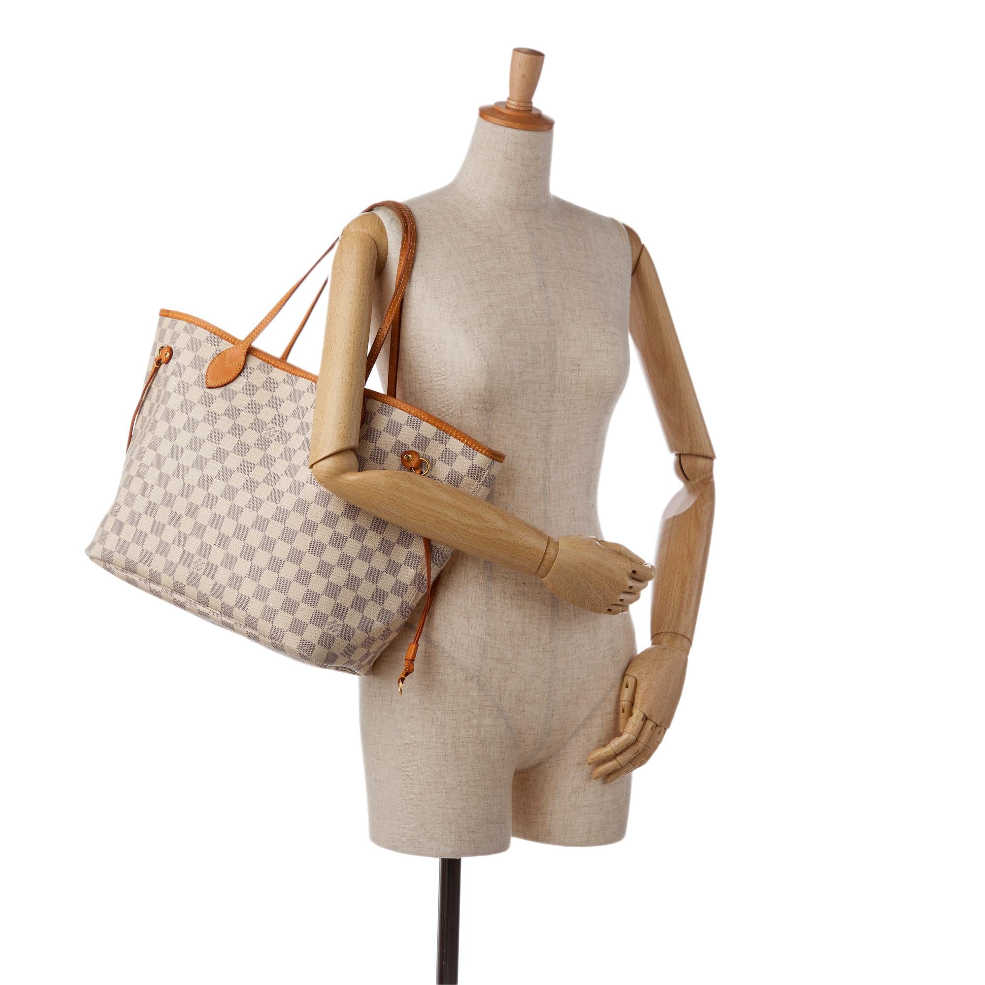 Louis Vuitton Damier Azur Neverfull MM (SHG-37540)
