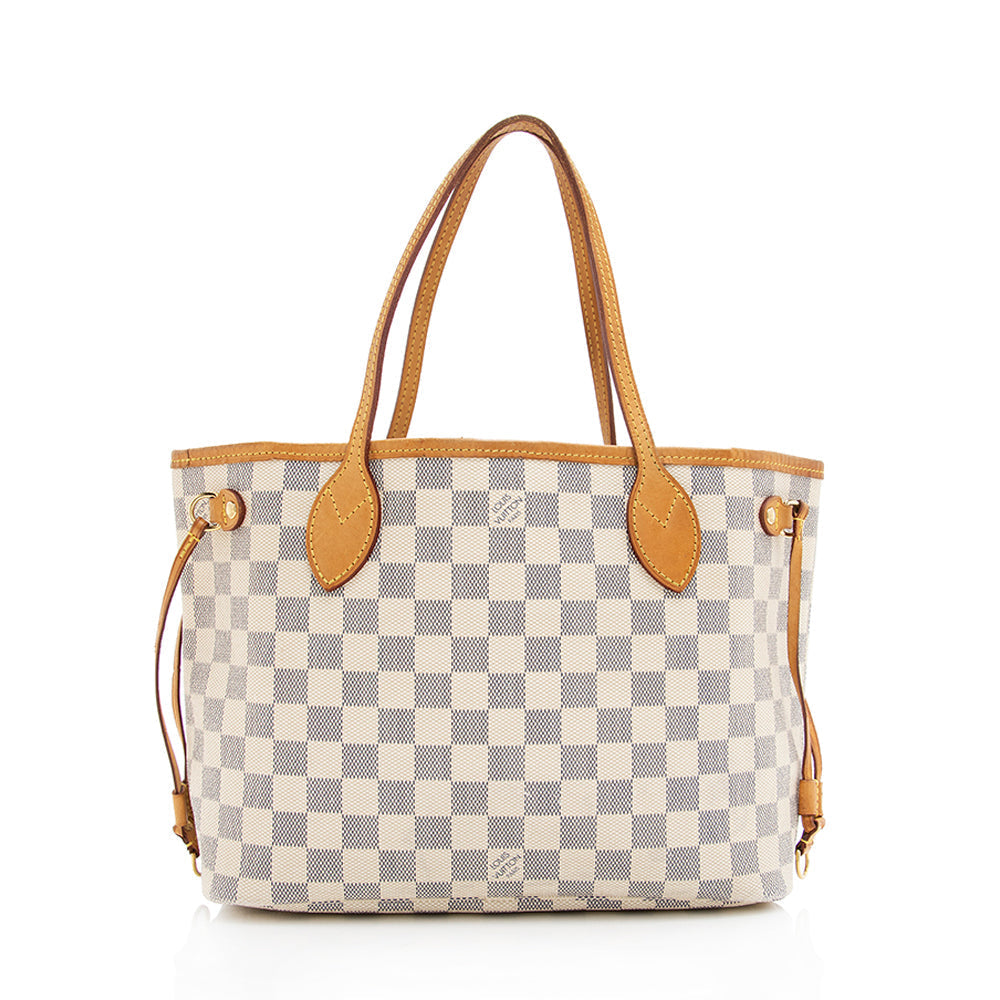 Louis Vuitton Damier Azur Neverfull PM Tote - FINAL SALE (SHF-19639)
