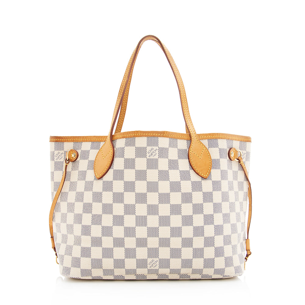 Louis Vuitton Damier Azur Neverfull PM Tote - FINAL SALE (SHF-19639)