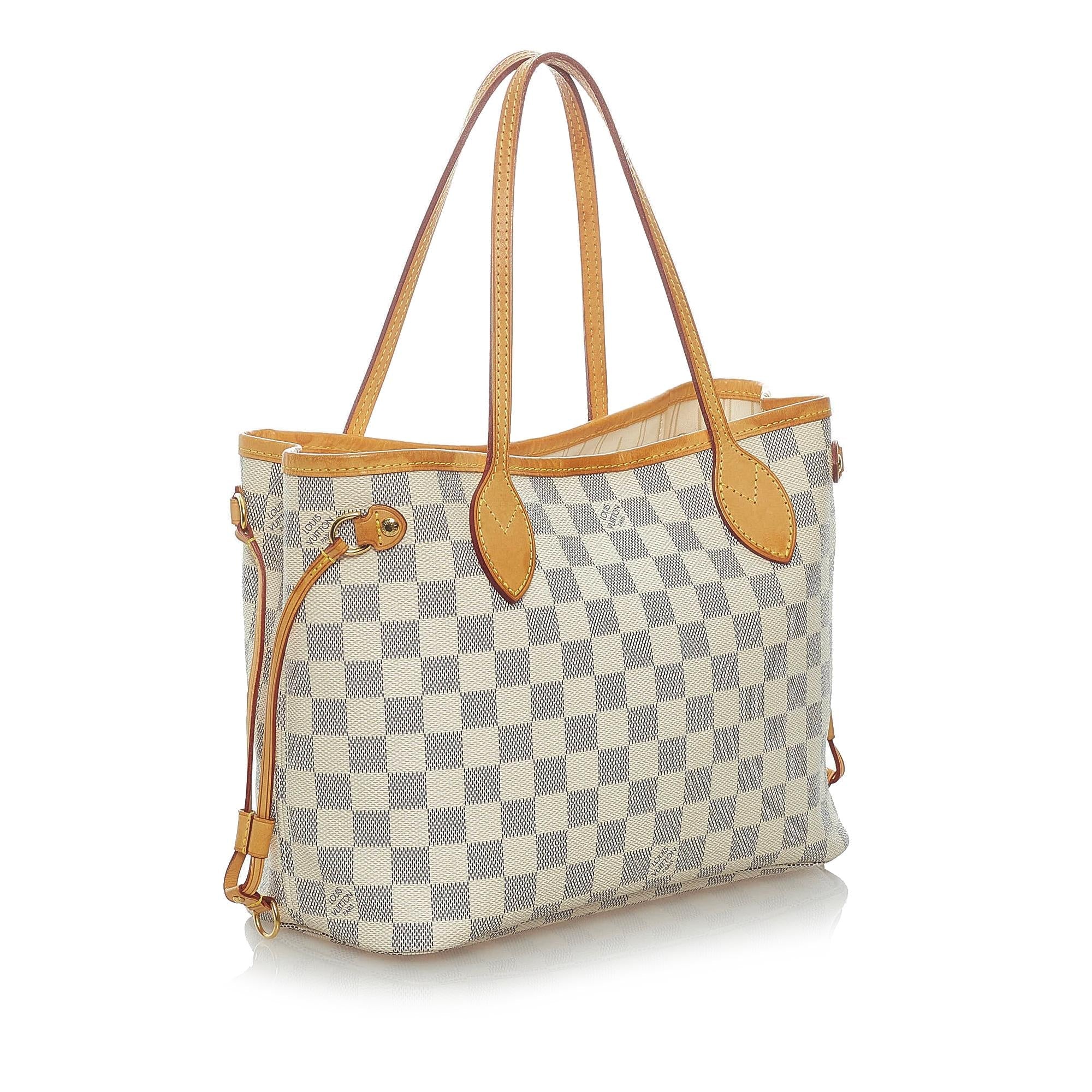 Louis Vuitton Damier Azur Neverfull PM (SHG-35142)