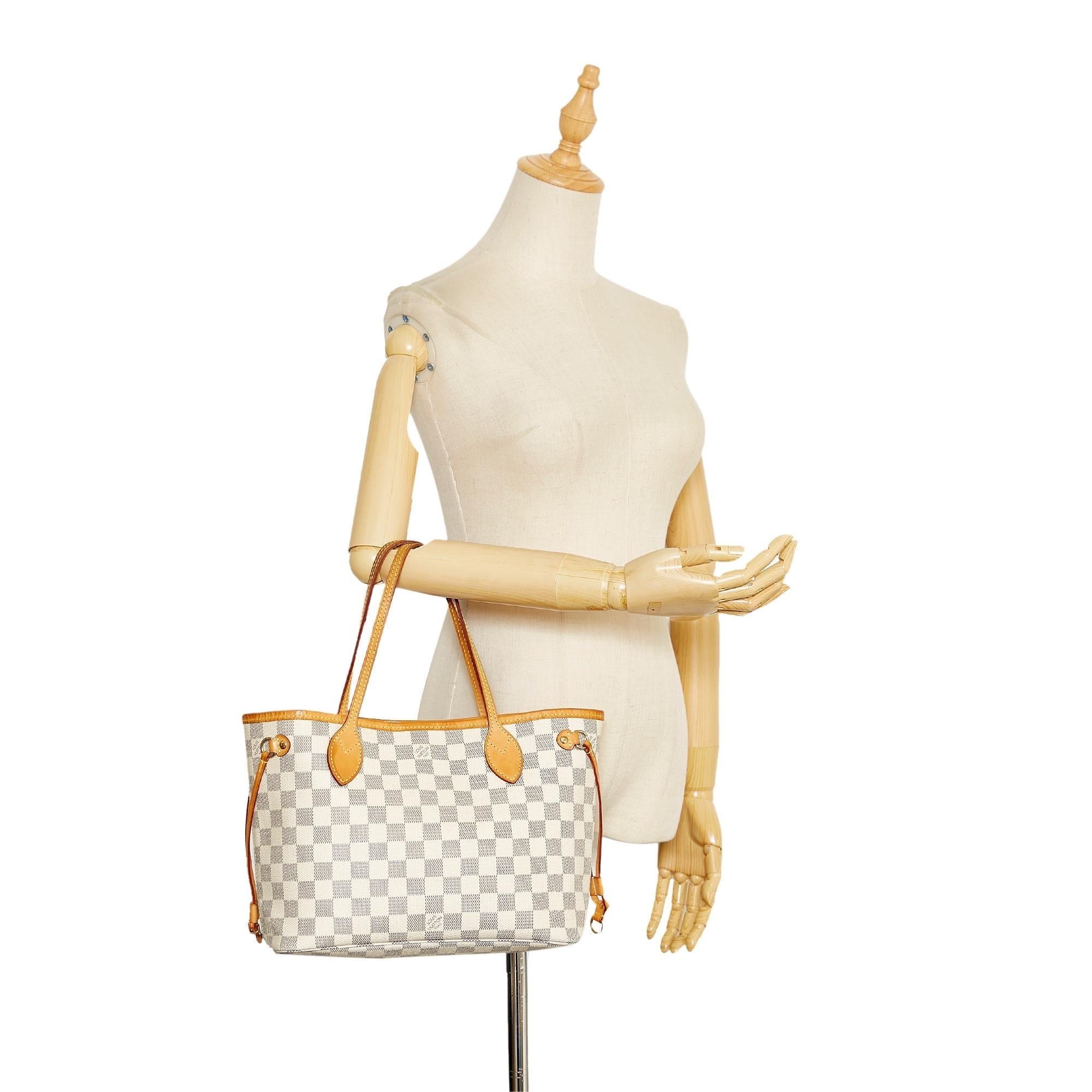 Louis Vuitton Damier Azur Neverfull PM (SHG-36374)