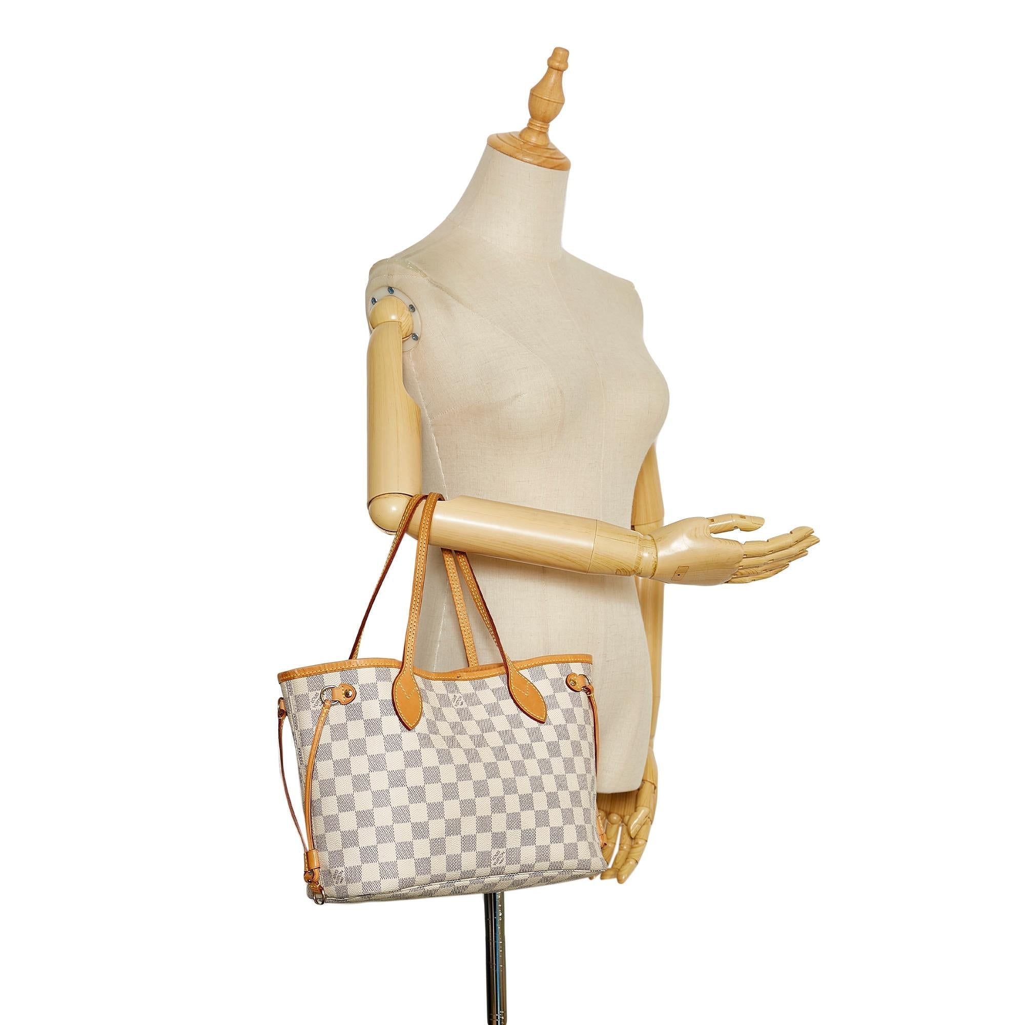 Louis Vuitton Damier Azur Neverfull PM (SHG-JIqSid)
