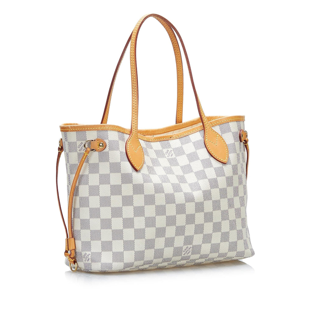 Louis Vuitton Damier Azur Neverfull PM (SHG-JIqSid)