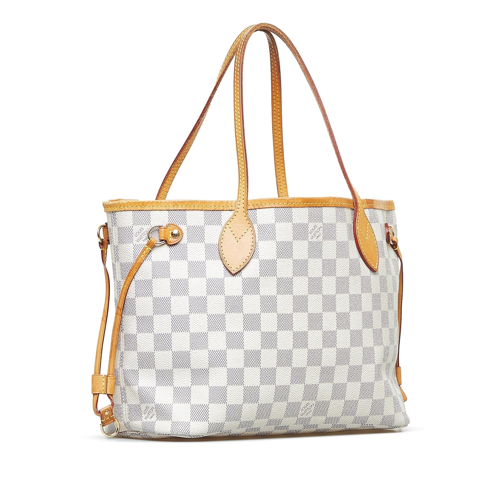 Louis Vuitton Damier Azur Neverfull PM (SHG-NOynW3)