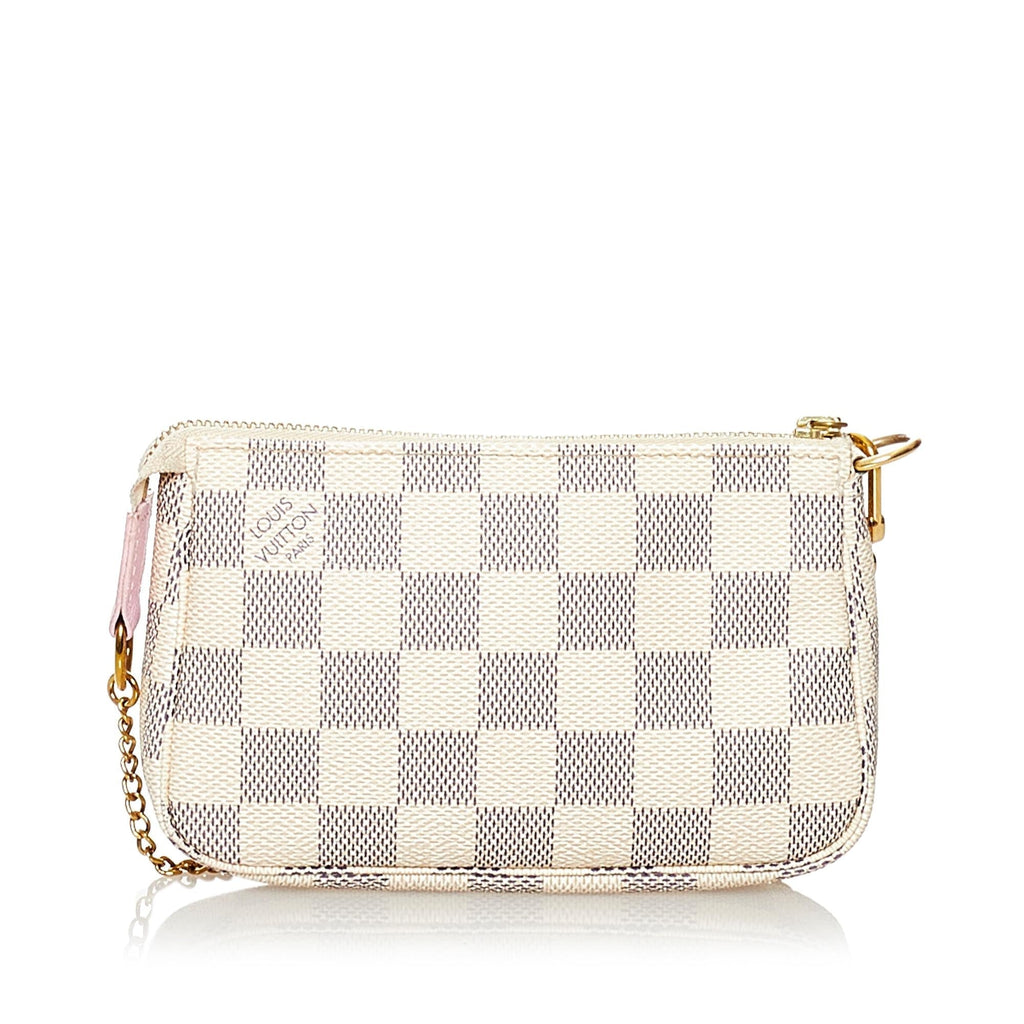 Louis Vuitton Damier Azur Pochette Accessories Illustre Transatlantic (SHG-37819)