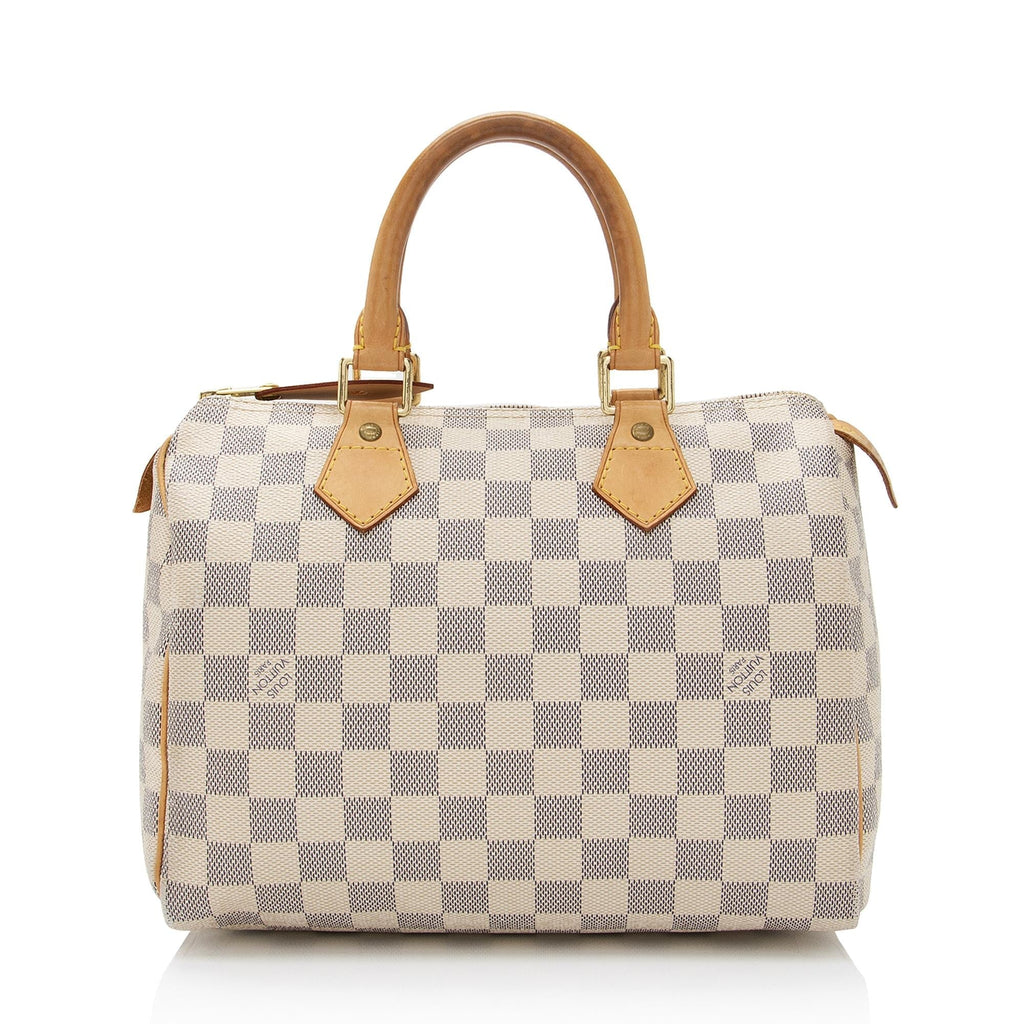 Louis Vuitton Damier Azur Speedy 25 Satchel (SHF-DkbmcQ)
