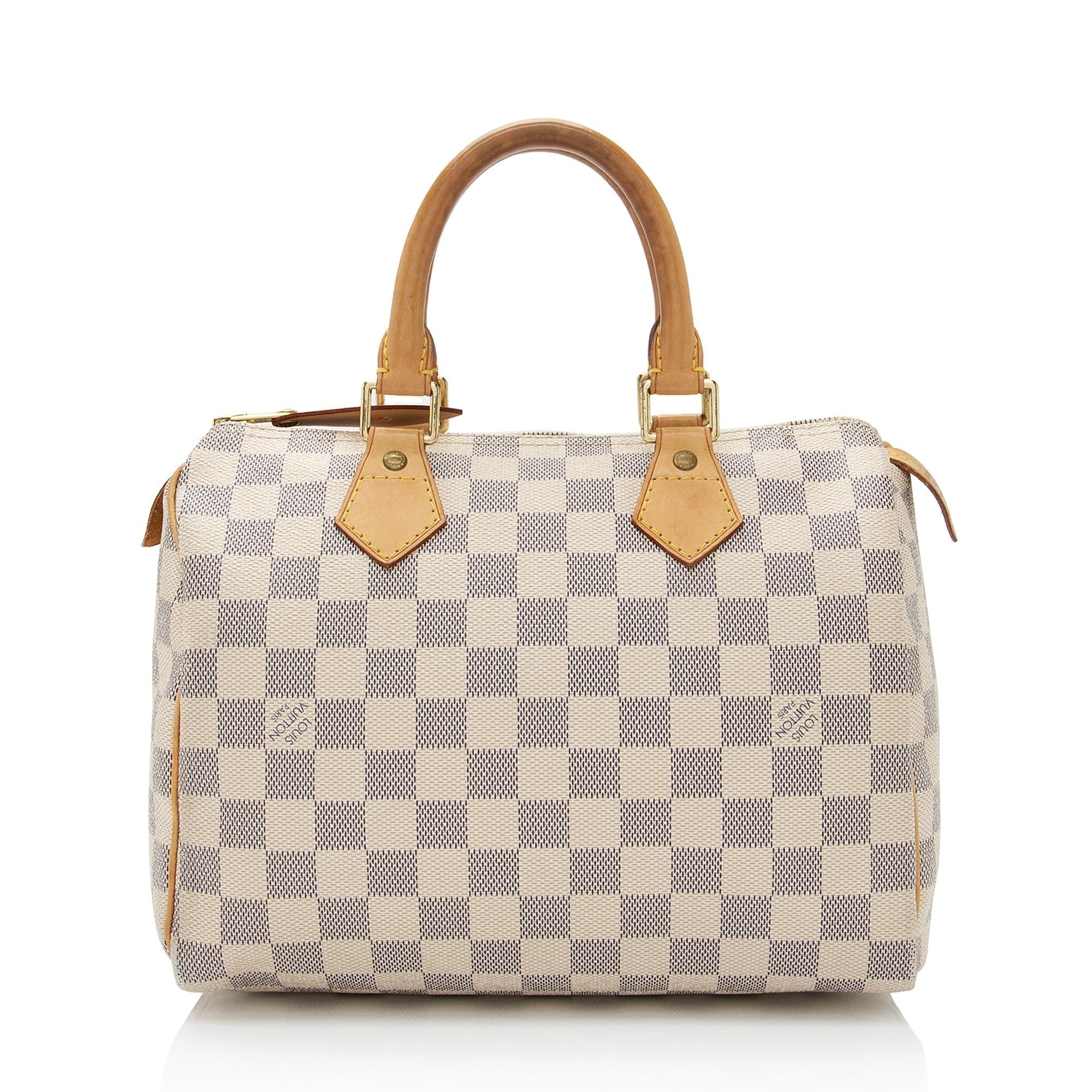 Louis Vuitton Damier Azur Speedy 25 Satchel (SHF-DkbmcQ)