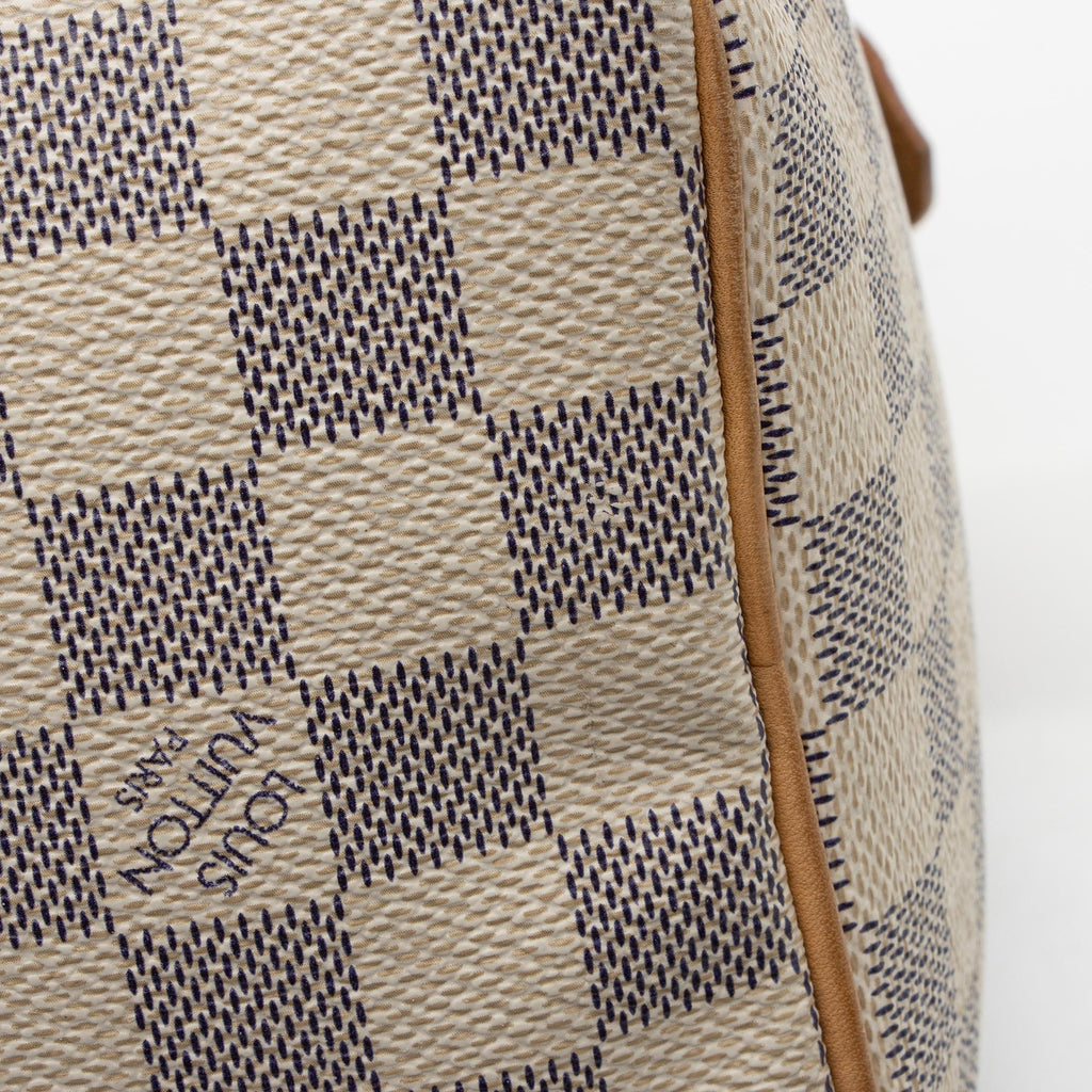 Louis Vuitton Damier Azur Speedy 25 Satchel (SHF-DkbmcQ)